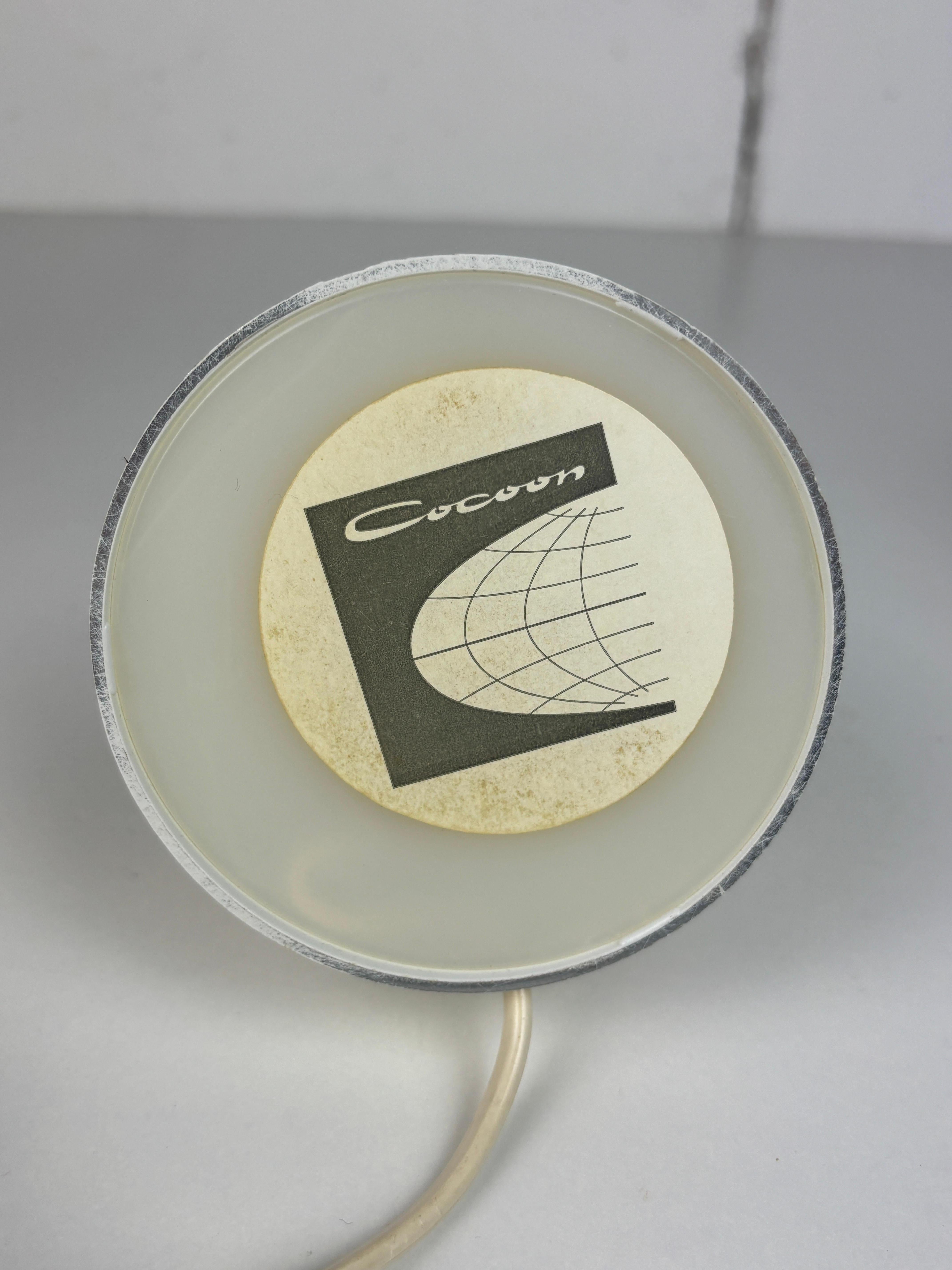 Paire de lampes de table ou de chevet en laiton et cocon du milieu du siècle par Goldkant, 1960s en vente 8