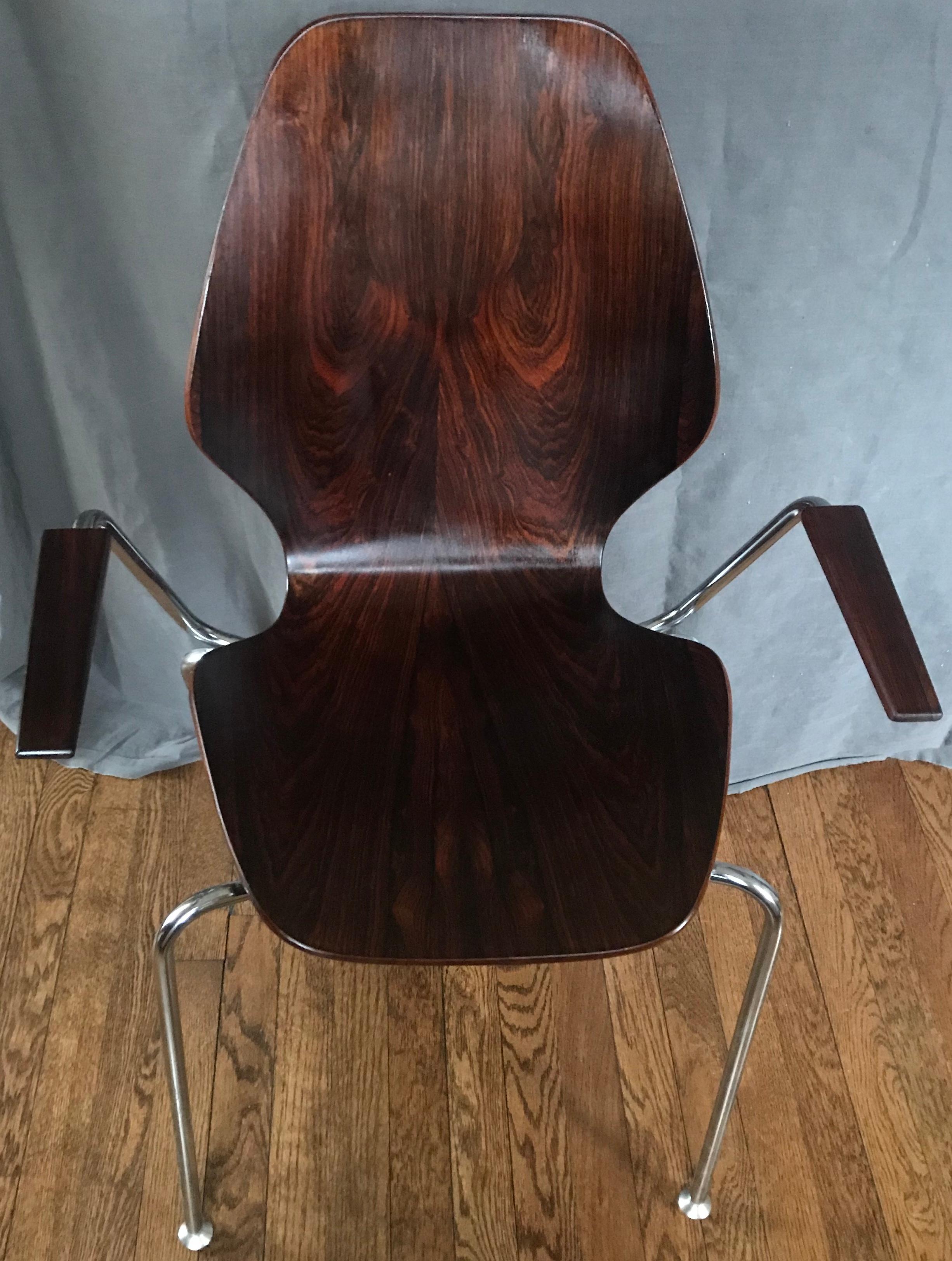 Mid-Century Modern Pair Midcentury Danish Rosewood Chairs For Sale
