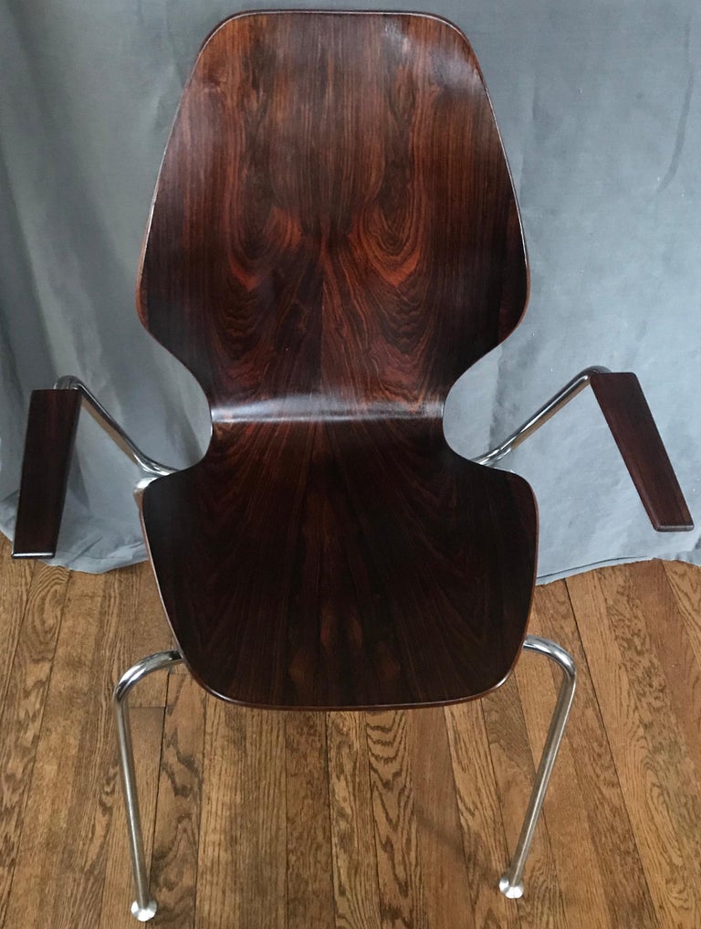 Pair Midcentury Danish Rosewood Chairs For Sale at 1stDibs