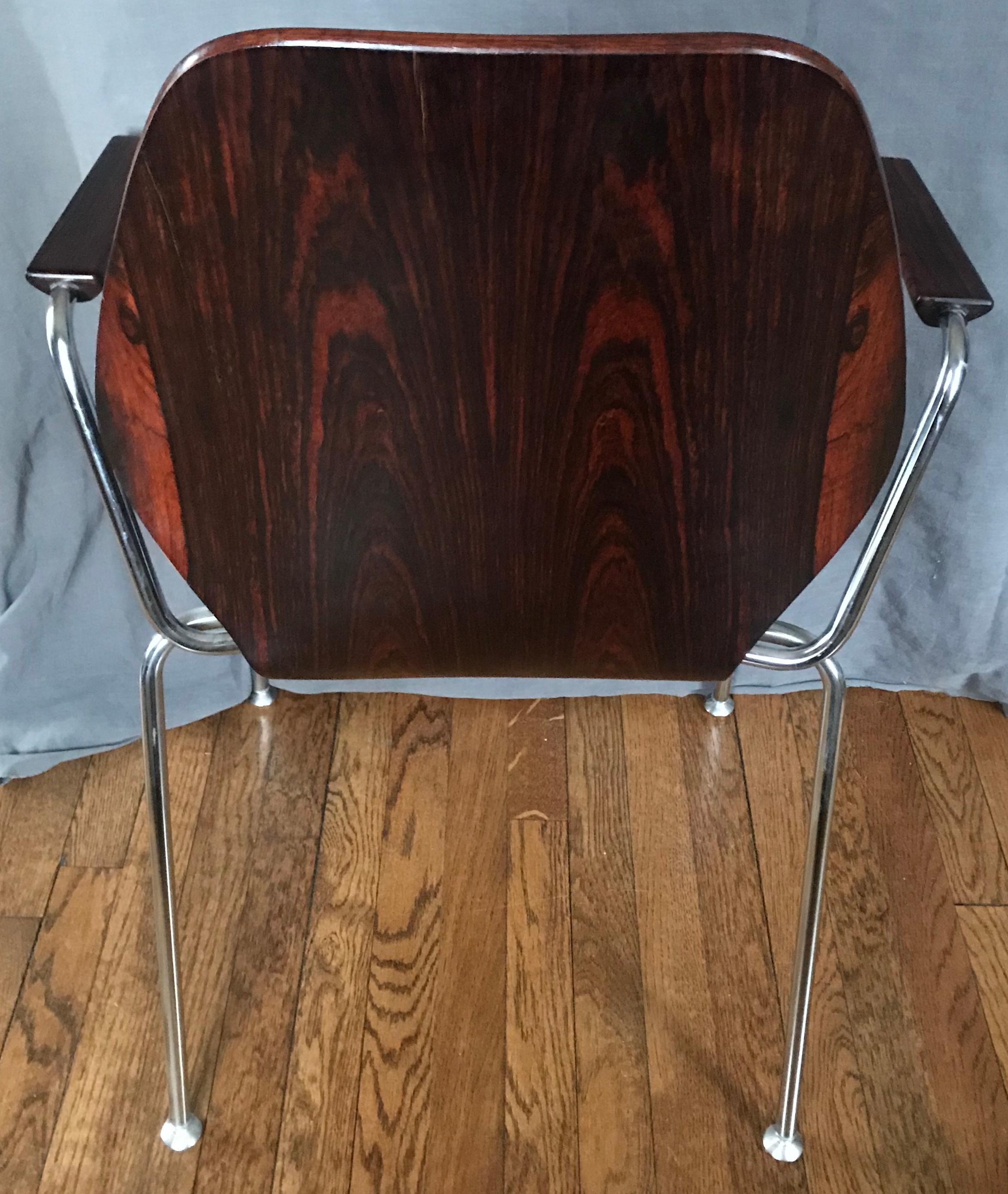 20th Century Pair Midcentury Danish Rosewood Chairs For Sale