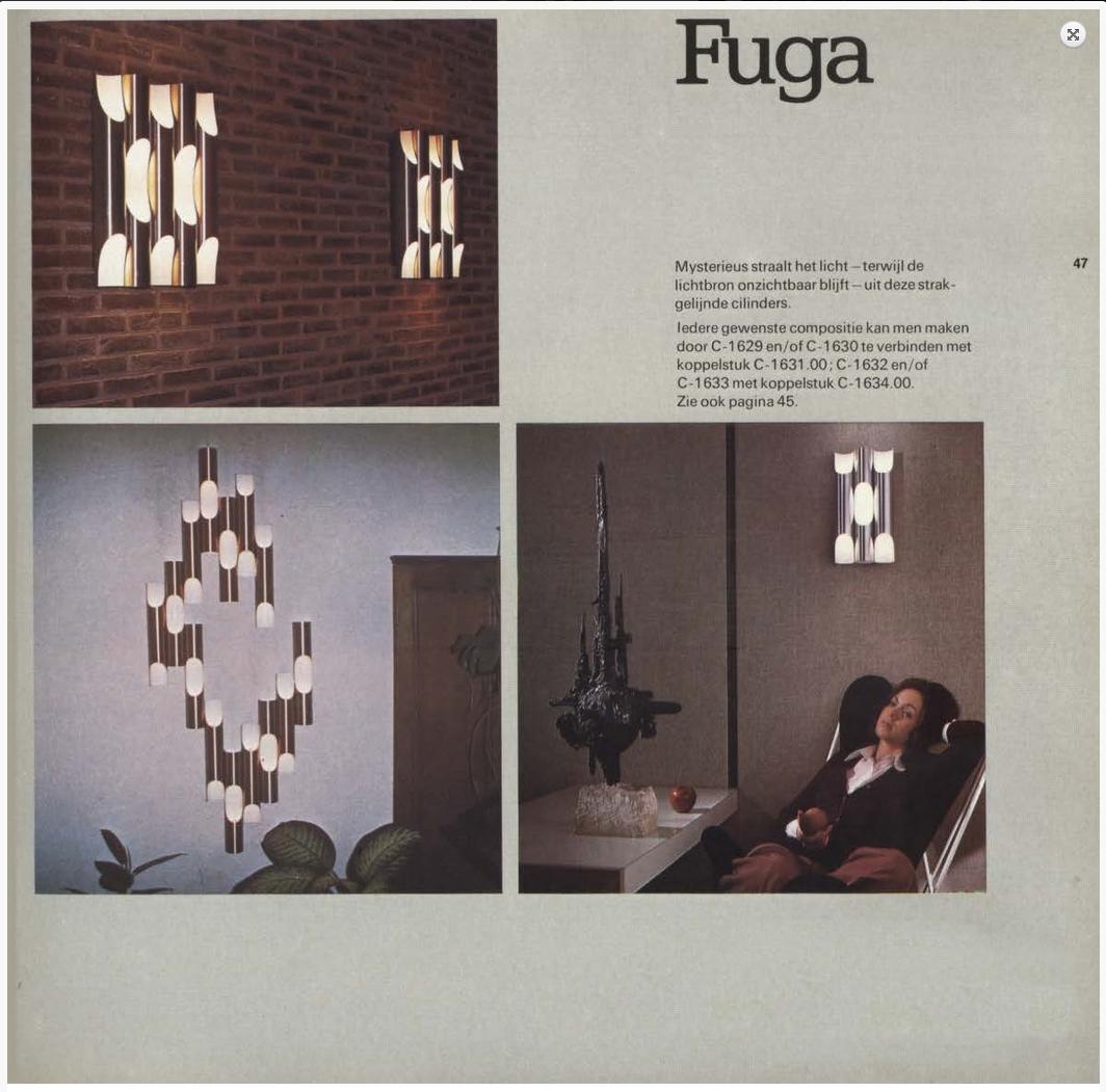 Paire de lampes murales hollandaises Raak Fuga du milieu du siècle 1960 Sconce Space Age Modernist en vente 13