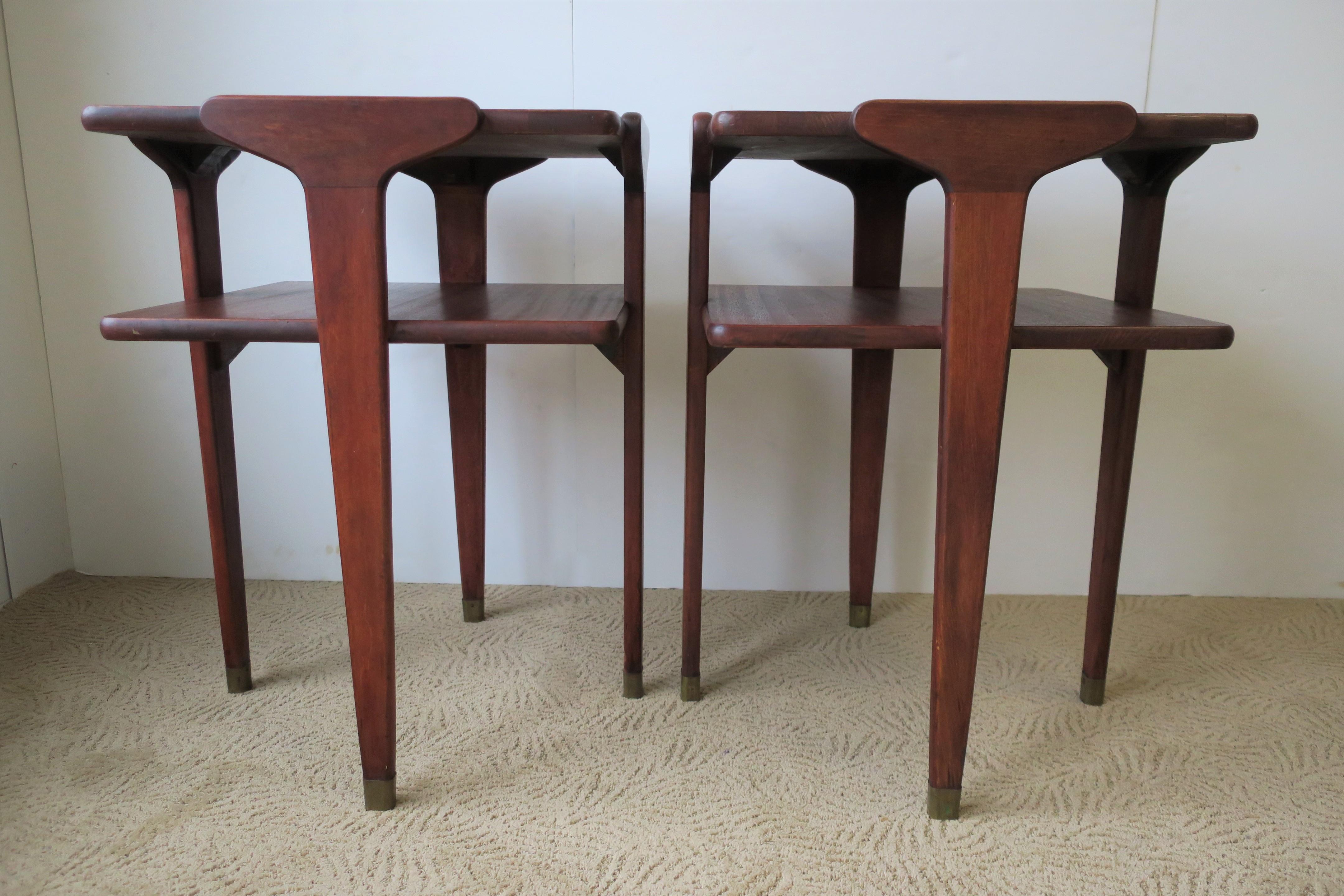 Pair Midcentury End or Night Stand Tables 3