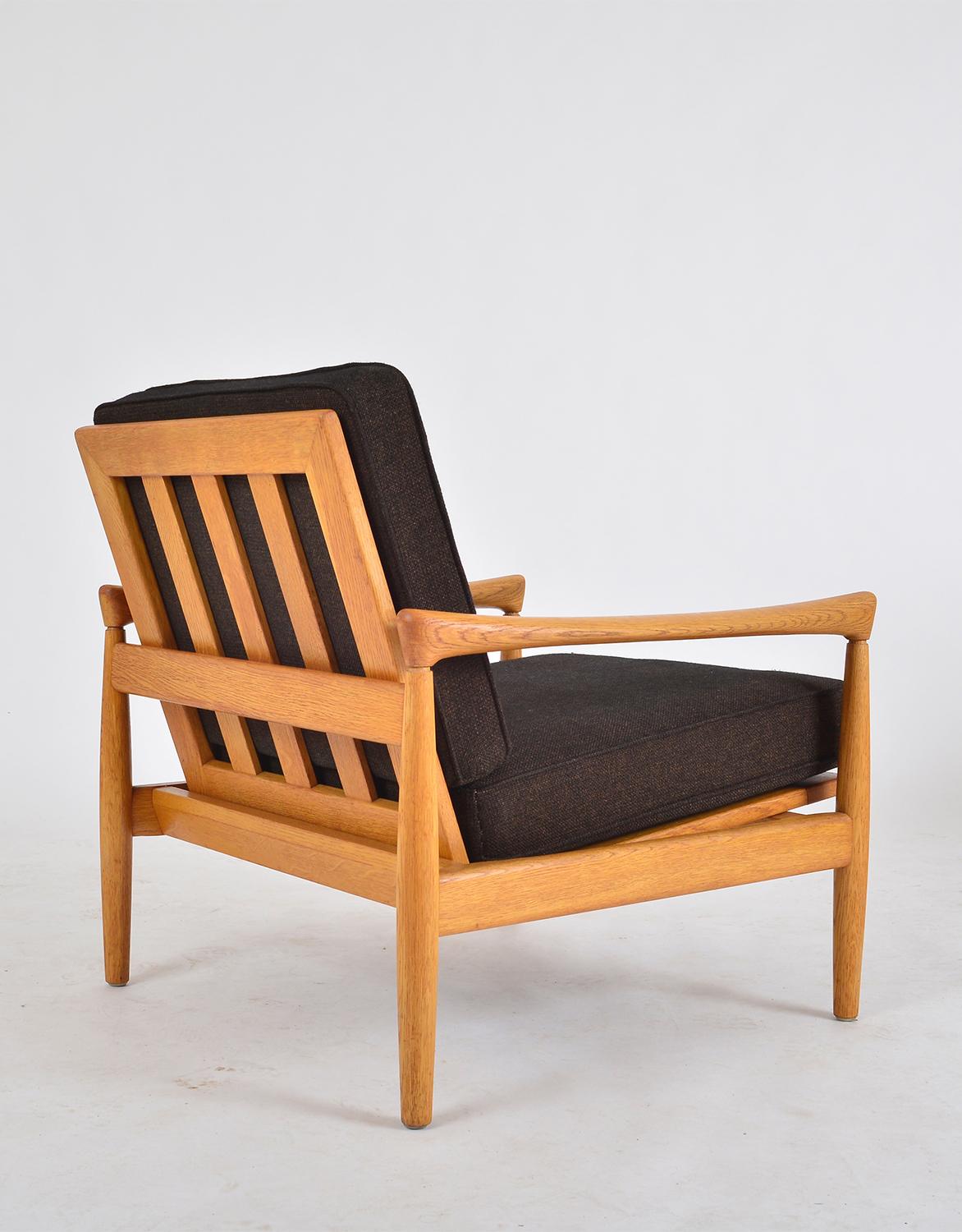 Pair of Midcentury Erik Wørts Oak Lounge Chairs for Broderna Andersson, Sweden 2