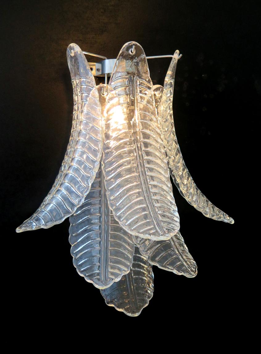 Métal Paire d'appliques Murano italiennes du milieu du siècle dernier en vente