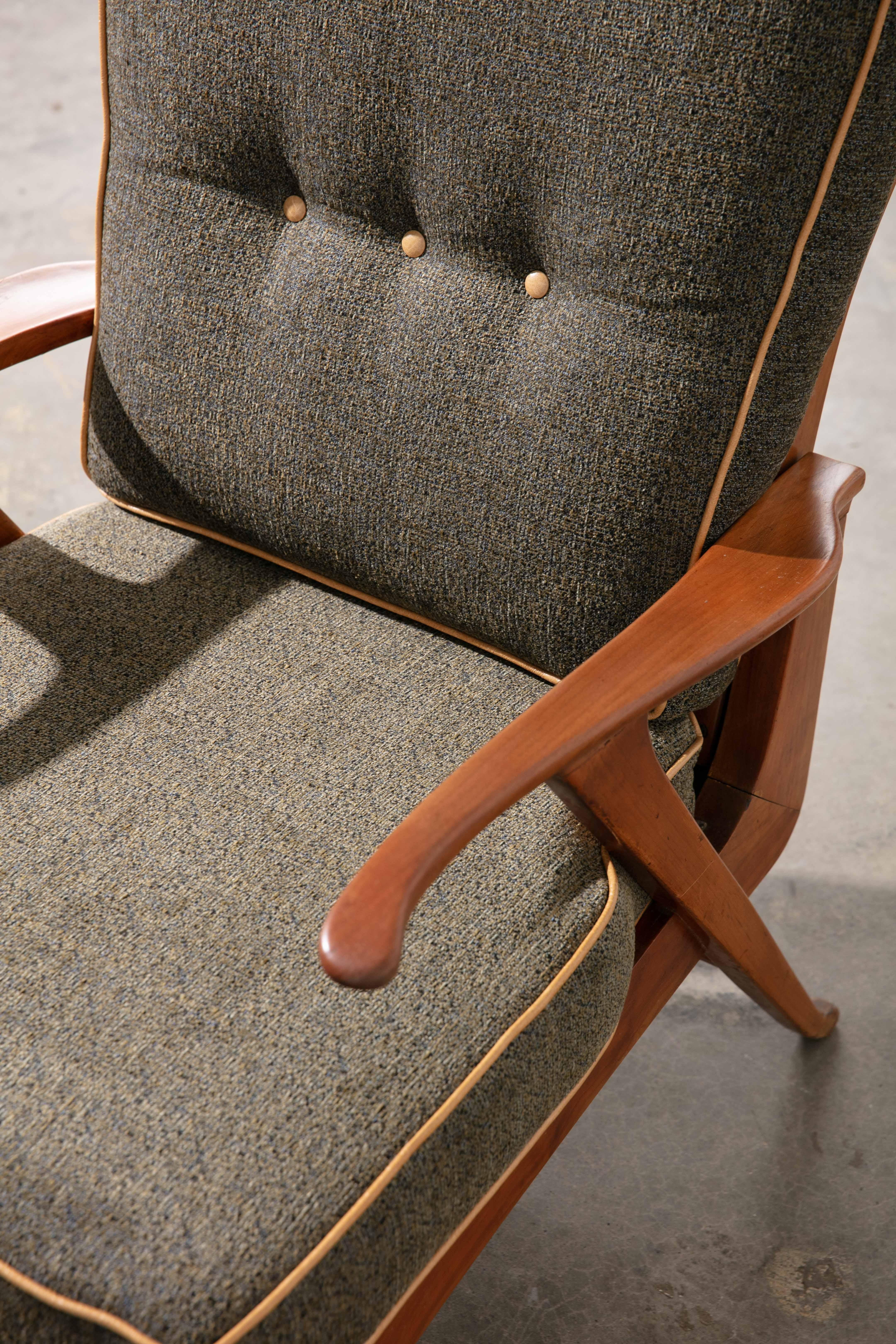 Pair Midcentury Modern 1960's Scandinavian Lounge Chairs For Sale 6