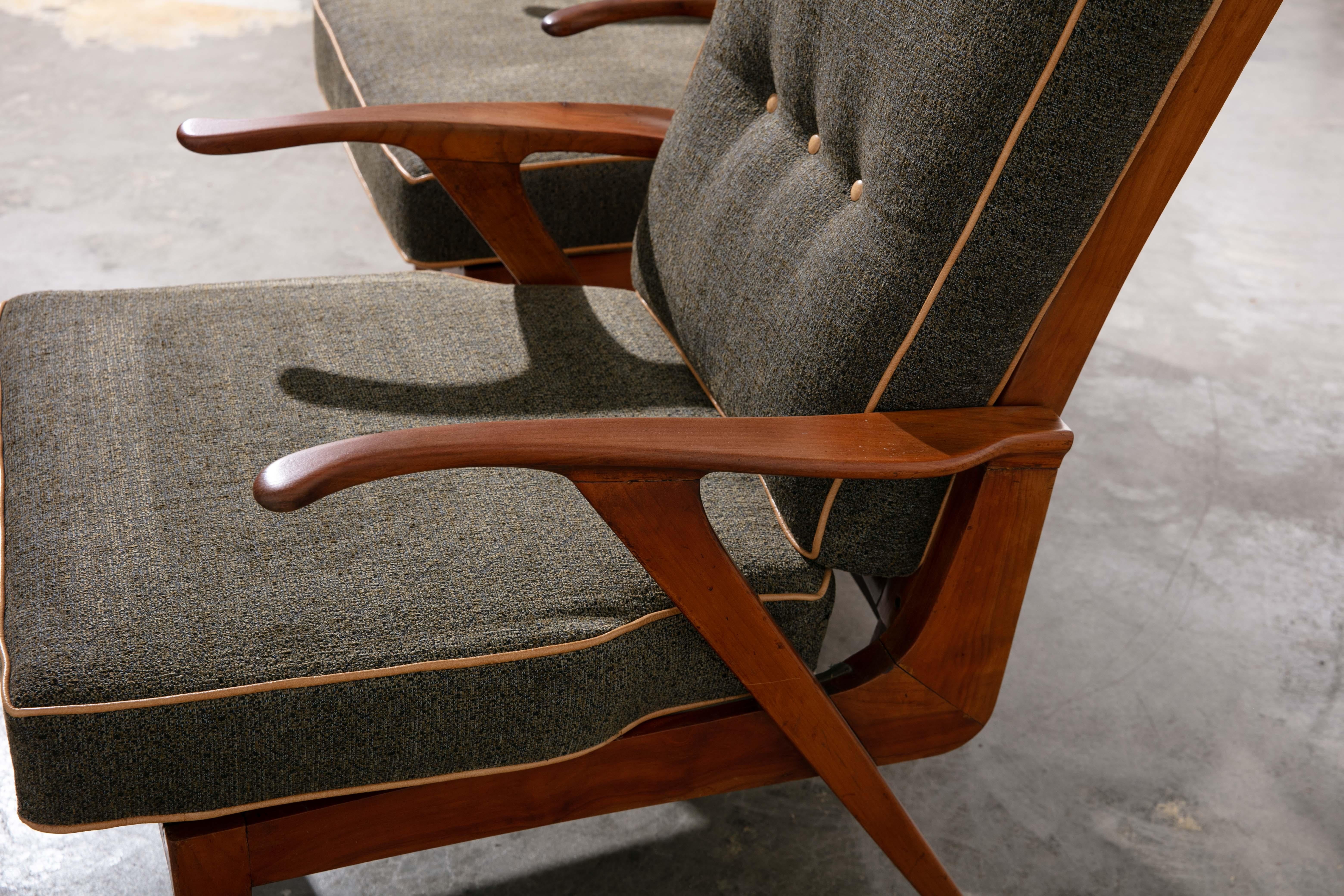 Mid-Century Modern Pair Midcentury Modern 1960's Scandinavian Lounge Chairs For Sale