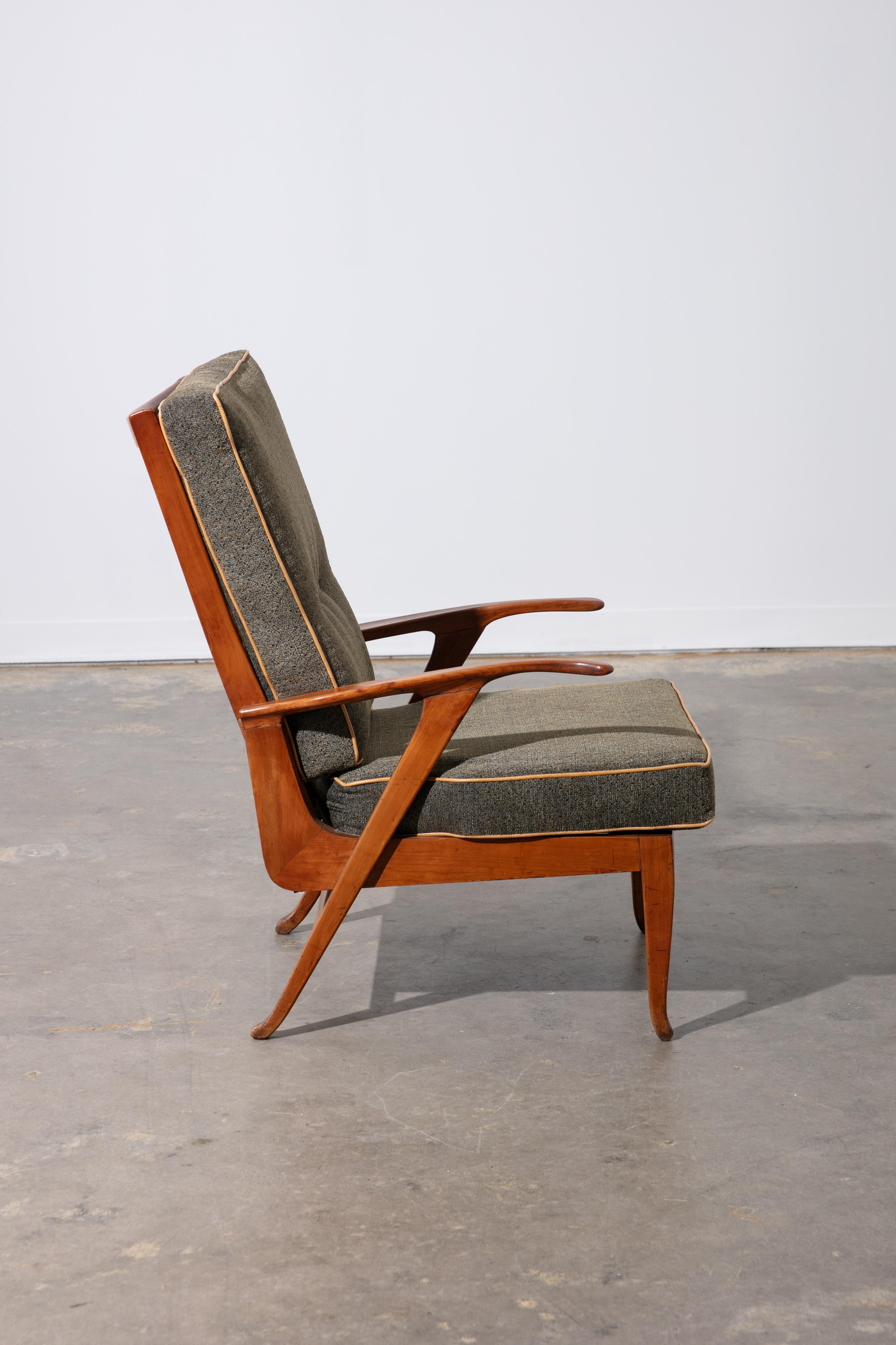 Pair Midcentury Modern 1960's Scandinavian Lounge Chairs For Sale 1
