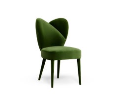 Pair Midcentury Modern Style Dining Chairs Ft. Clean Lines & Organic Form