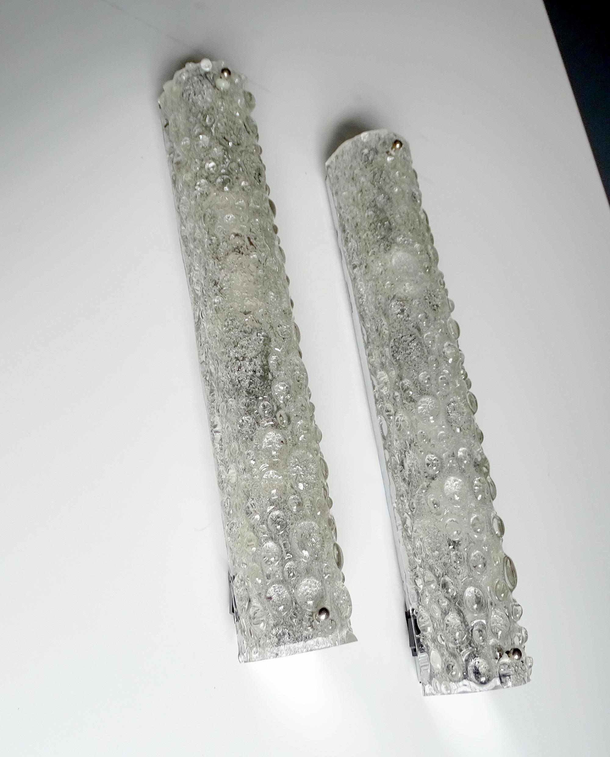Pair XXL Murano Glass Sconces,  1960s 2