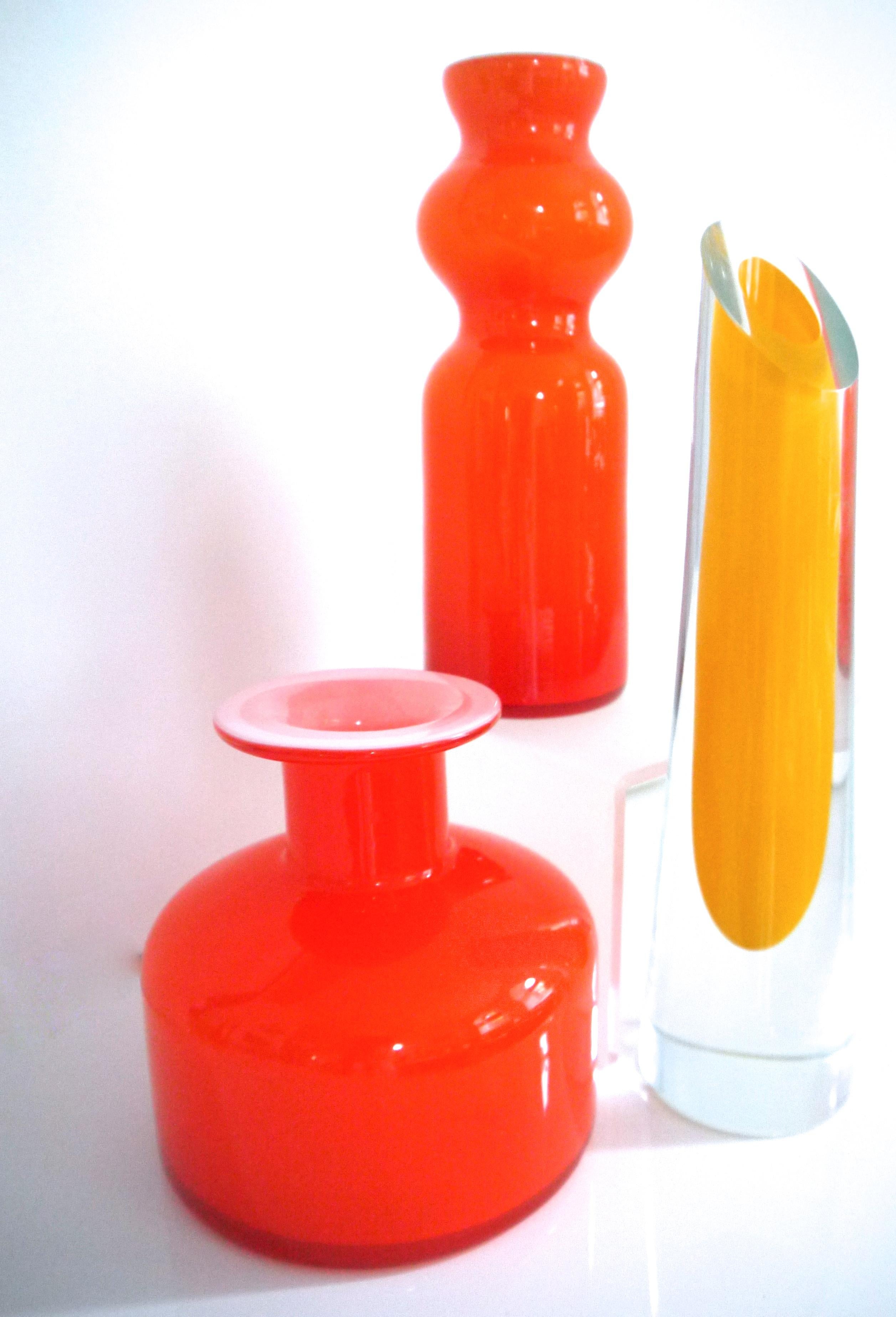 holmegaard orange vase
