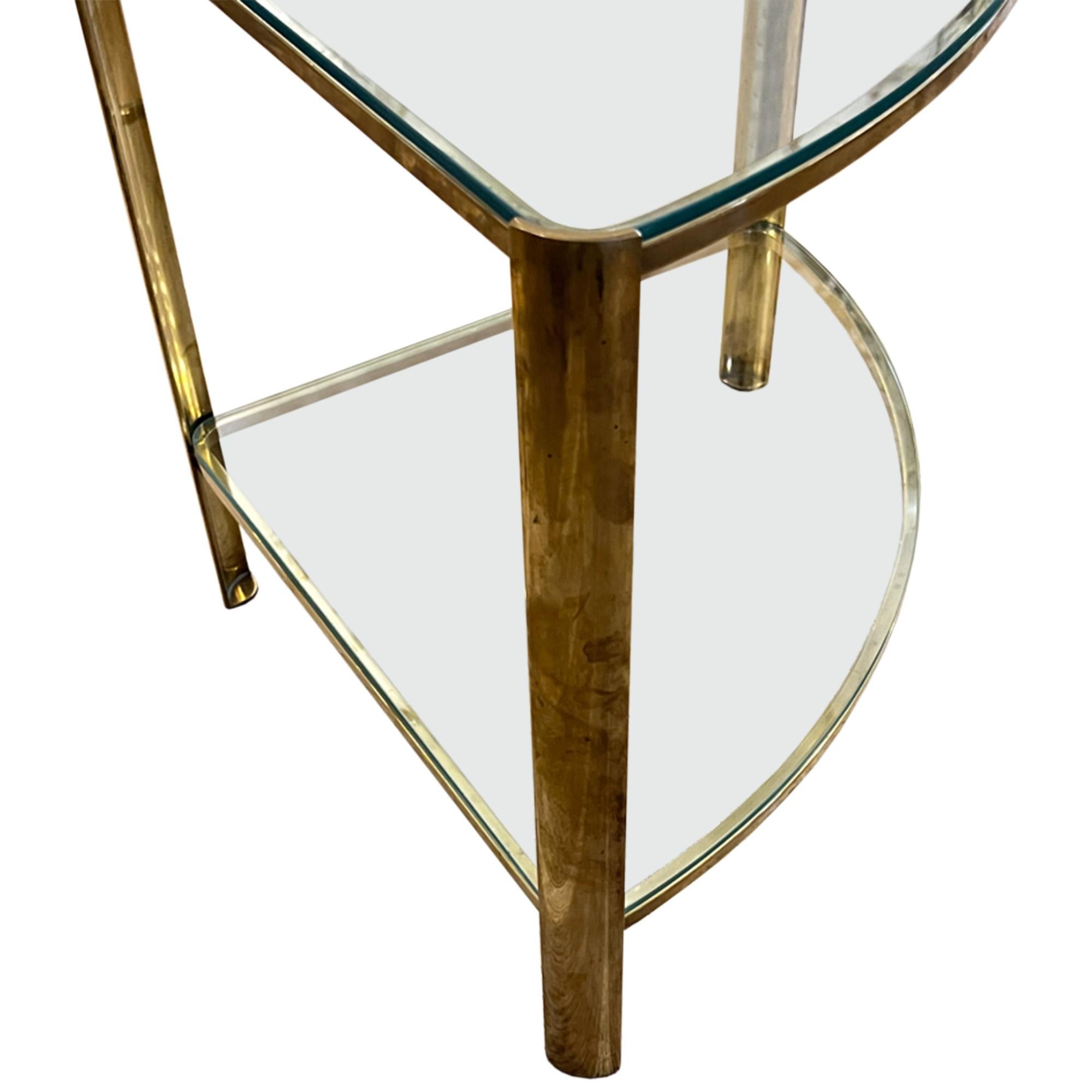 Hand-Crafted Pair Midcentury Side Tables Designed by Jacques Théophile Lepelletier For Sale