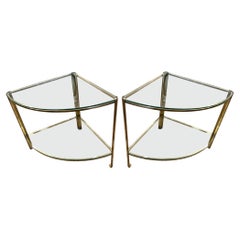 Pair Midcentury Side Tables Designed by Jacques Théophile Lepelletier