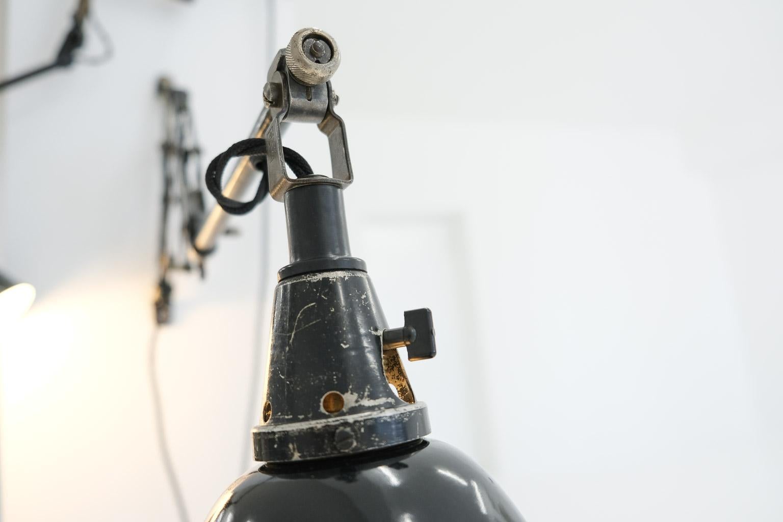 Pair Midgard Scissor Lamp Modell 110 by Curt Fischer for Auma Industriewerke 4