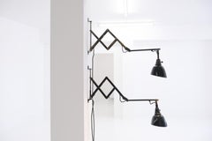 Pair Midgard Scissor Lamp Modell 110 by Curt Fischer for Auma Industriewerke
