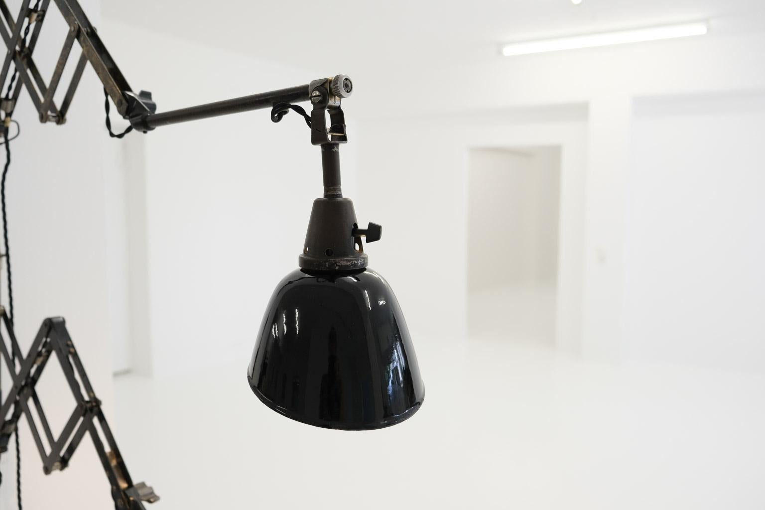 Pair Midgard Scissor Lamp Modell 110 by Curt Fischer for Auma Industriewerke 1