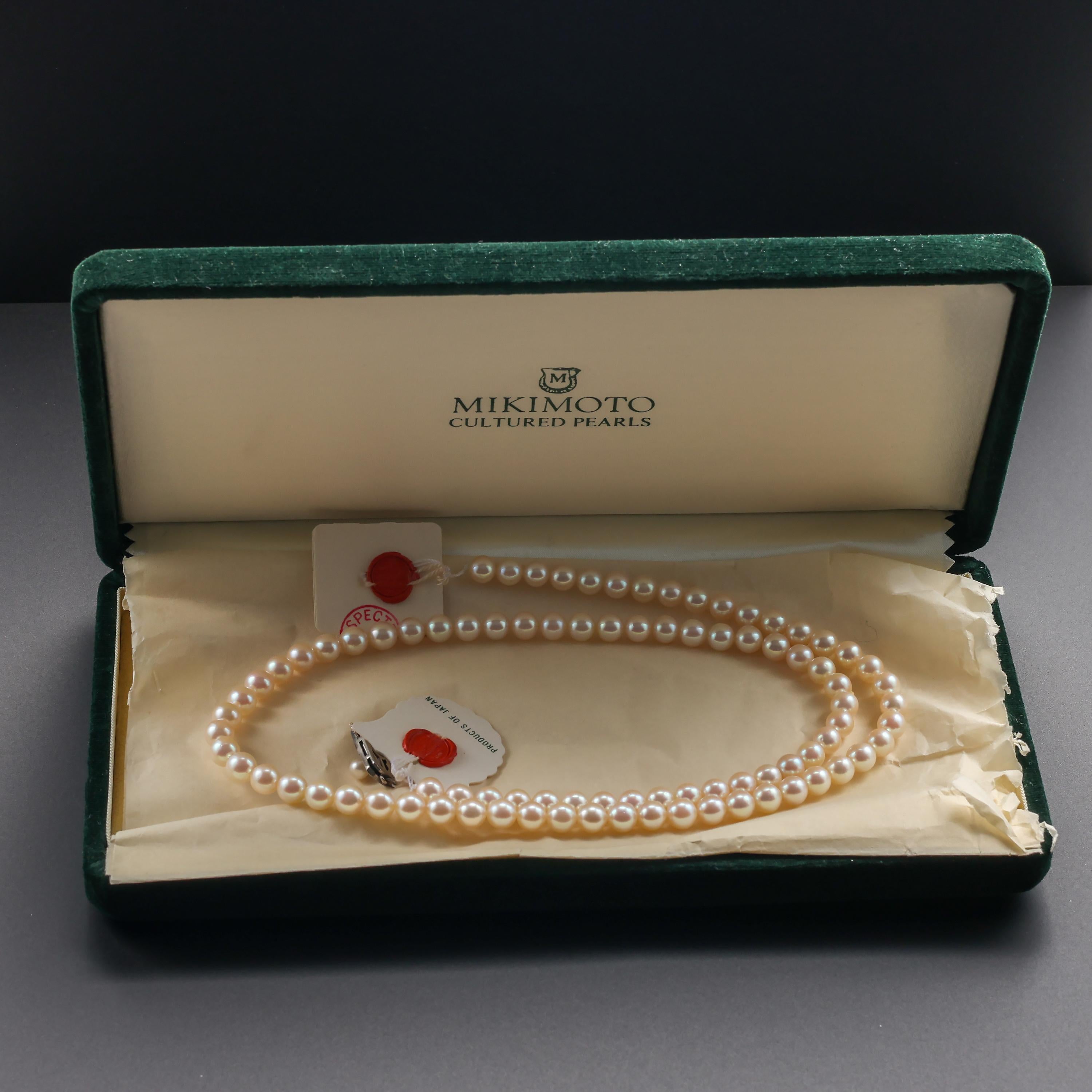 mikimoto necklace box