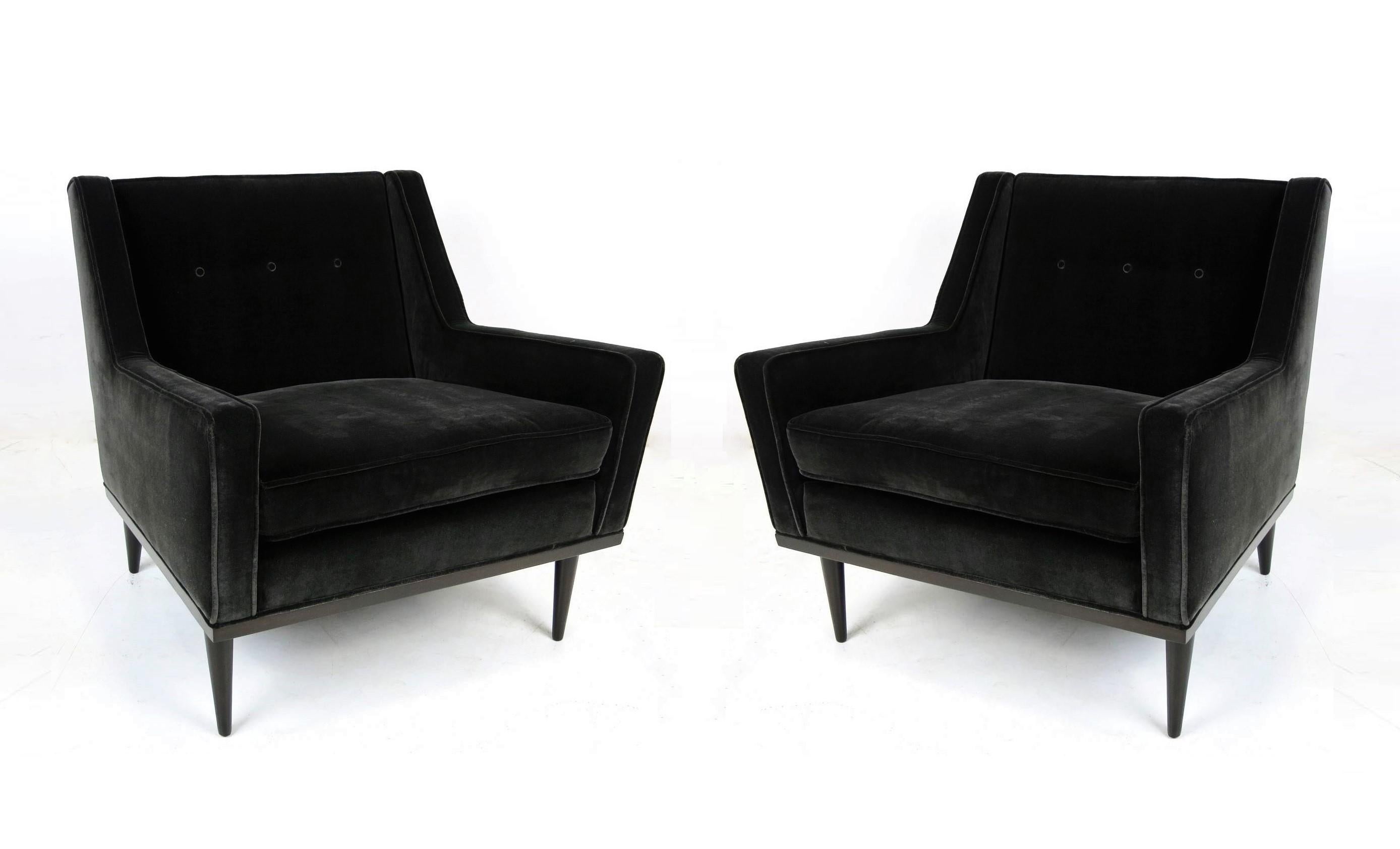 Pair of Milo Baughman for James Inc Lounge Chairs In Good Condition In Dallas, TX