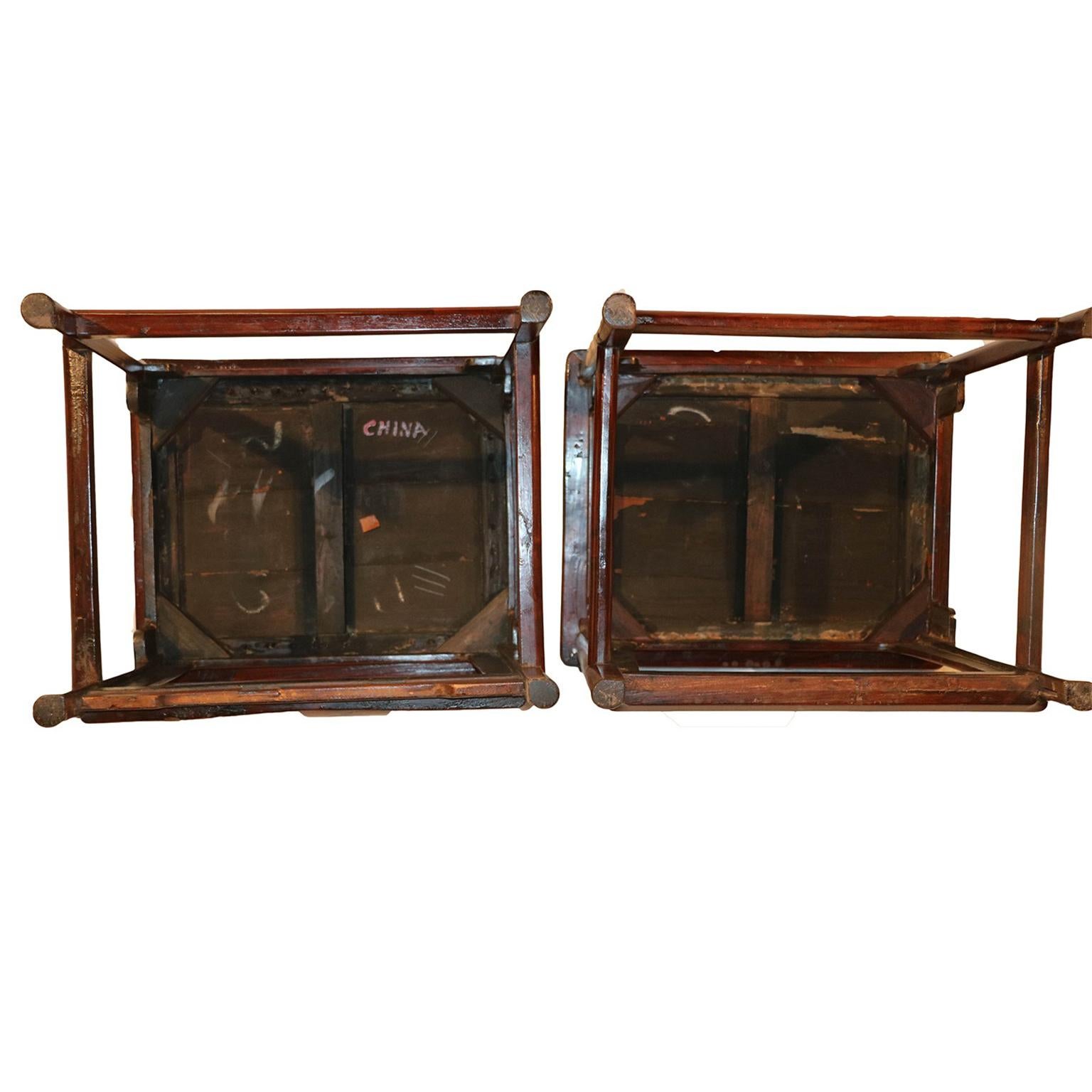 Wood Pair of Ming Dynasty Style 19th Century Chinese Chairs For Sale