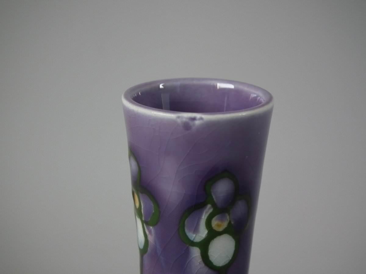 Art Nouveau Pair of Minton Secessionist Purple No.33 Vases For Sale
