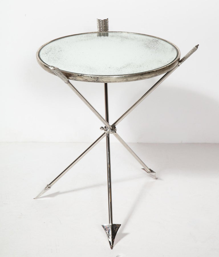 Pair of Mirrored Tables For Sale at 1stDibs