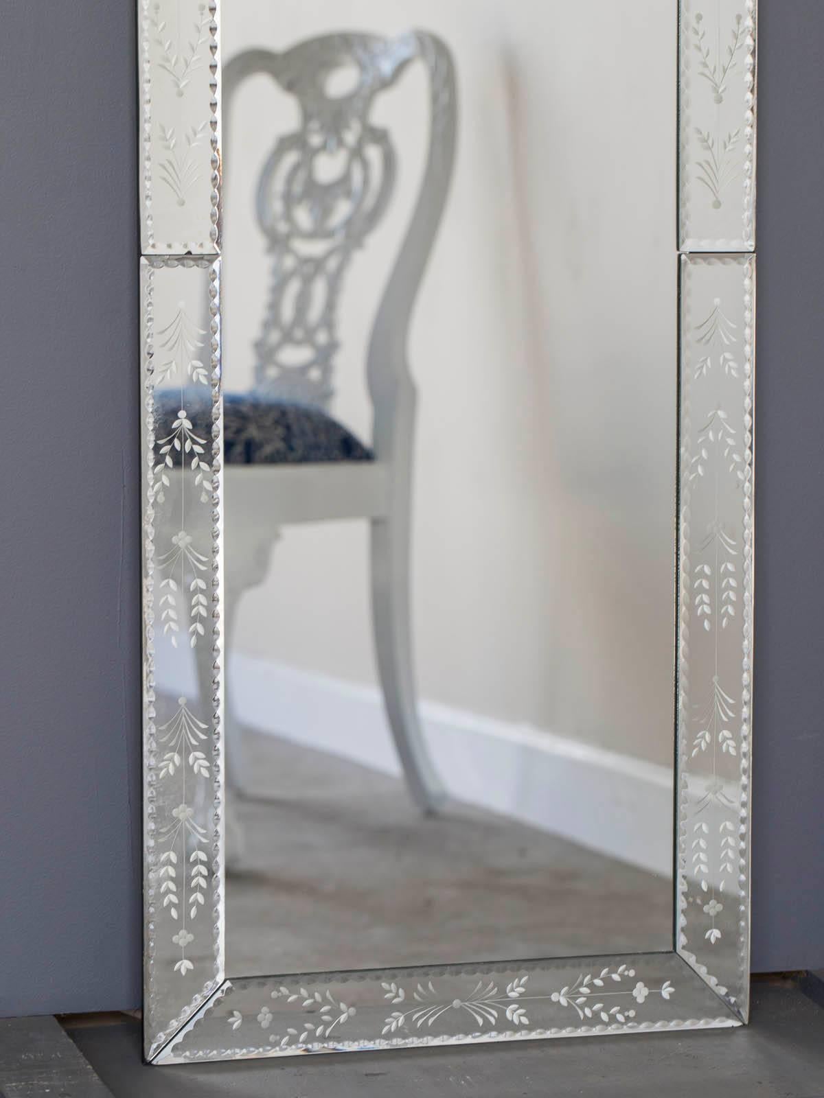 Pair of Modern Italian Venetian Mirrors, circa 2015 3