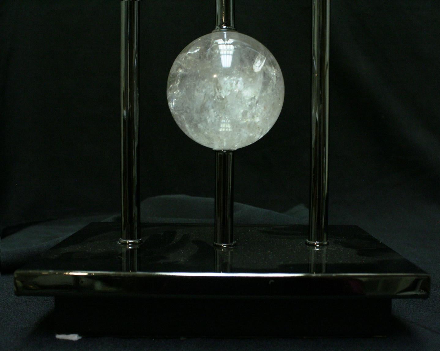 Ein Paar Bergkristall-Lampen im modernen Stil im Angebot 6