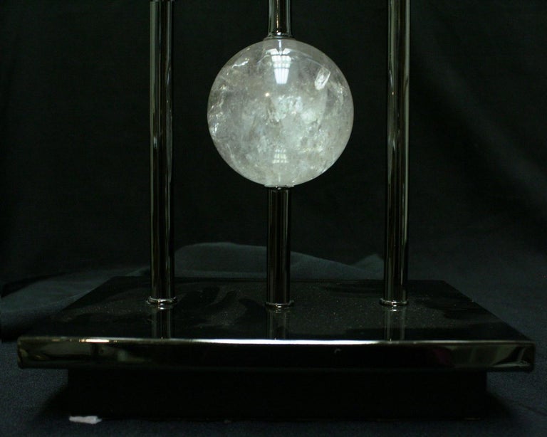 Pair of Modern Style Rock Crystal Lamps For Sale 6