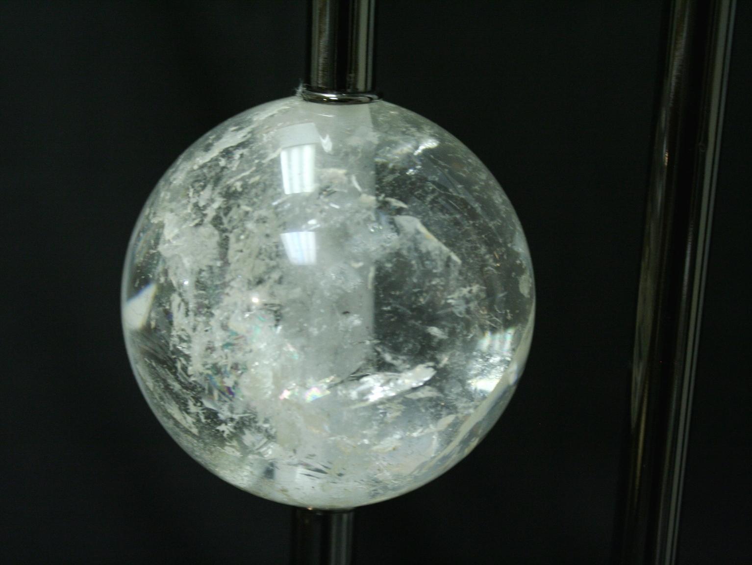 Ein Paar Bergkristall-Lampen im modernen Stil im Zustand „Neu“ im Angebot in Cypress, CA