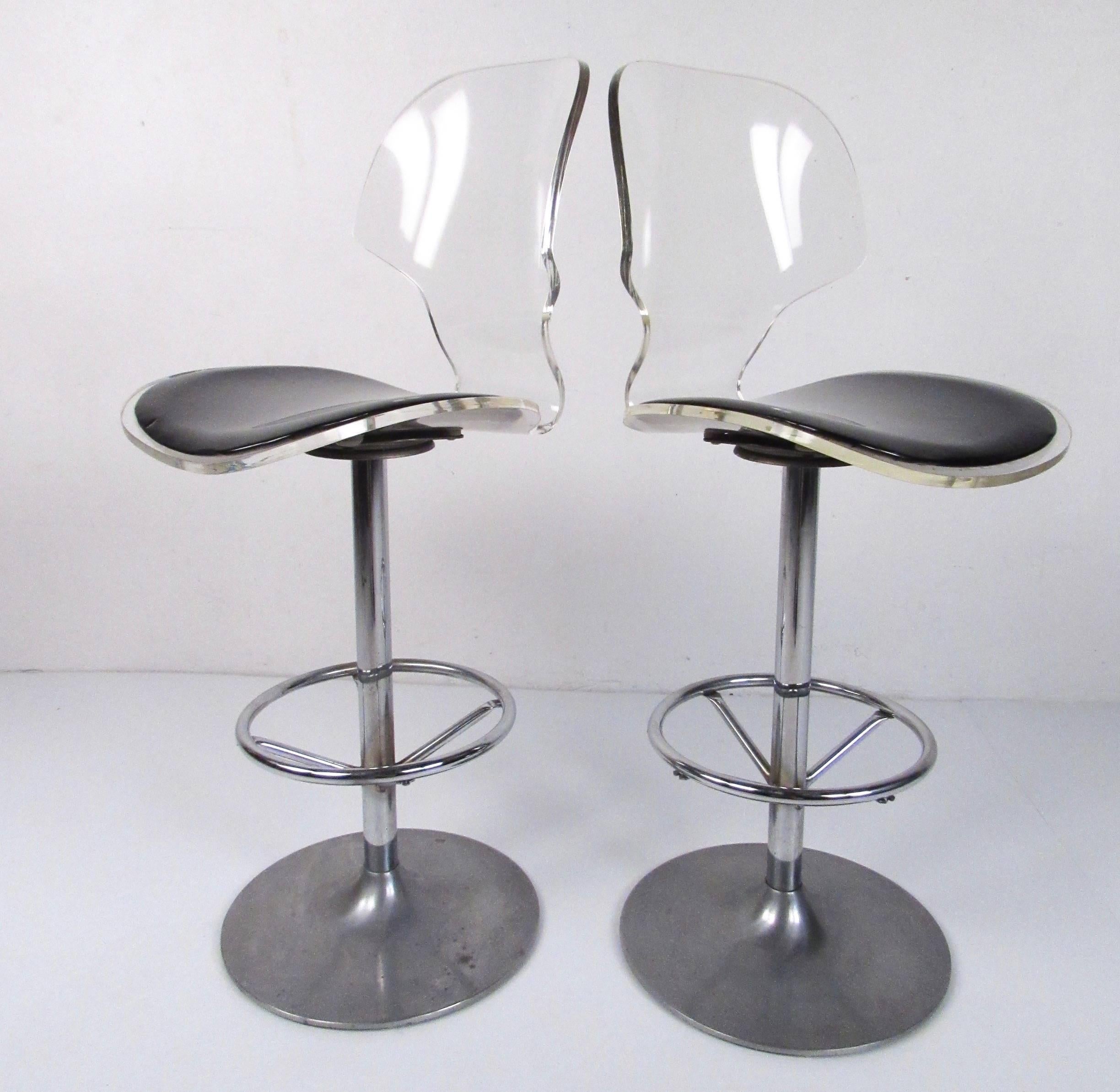 acrylic adjustable bar stools