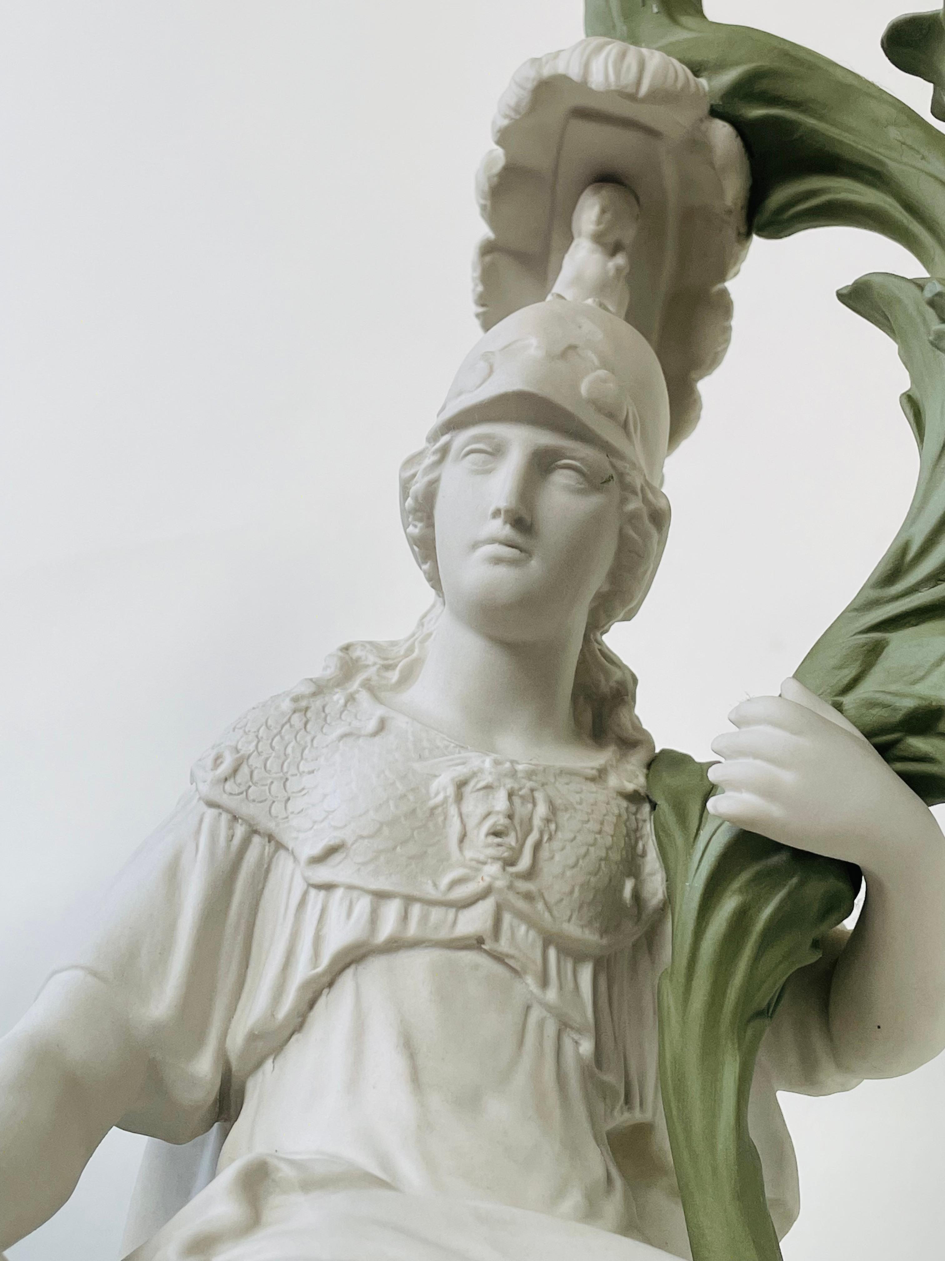 Paire de chandeliers modernes à deux branches en grès jaspé tricolore de Wedgwood en vente 5