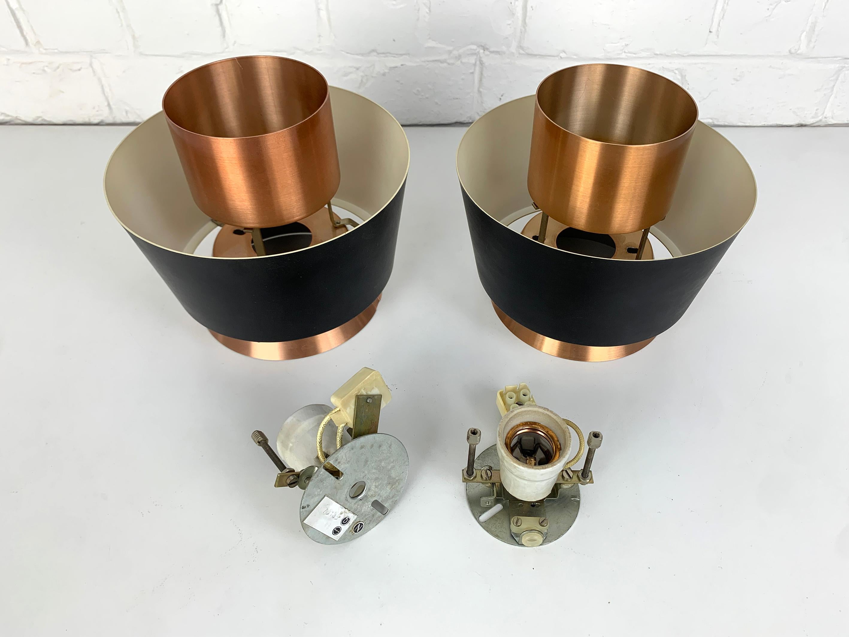 Paire de lampes affleurantes modernistes par Jørn Utzon pour Nordisk Solar, Danemark, années 1960 en vente 6