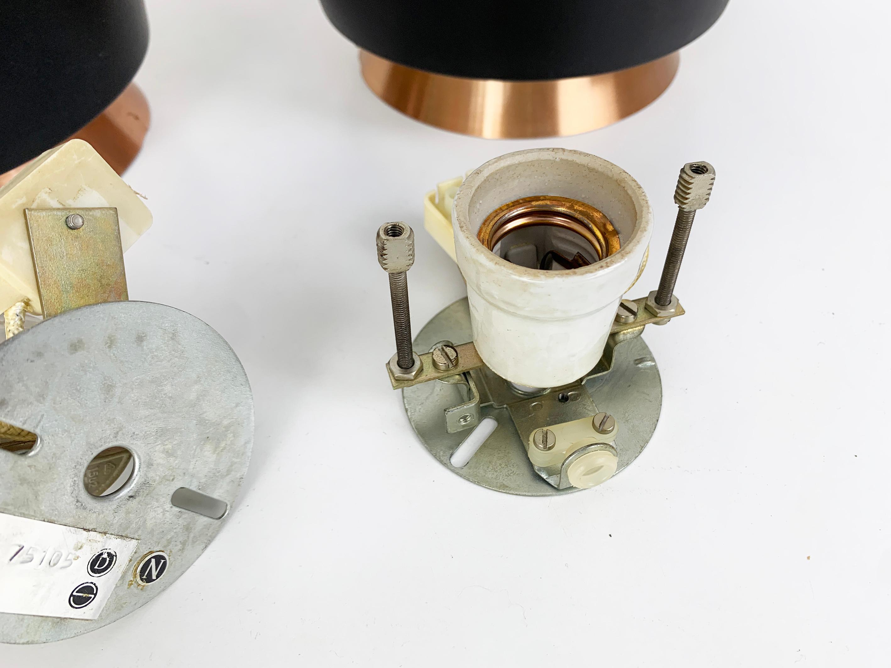 Paire de lampes affleurantes modernistes par Jørn Utzon pour Nordisk Solar, Danemark, années 1960 en vente 8