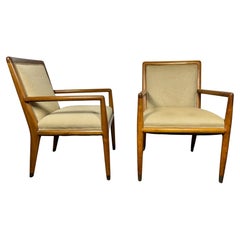 Pair Modernist Lounge Chairs attributed to T.H. Robsjohn Gibbings / Widdicomb