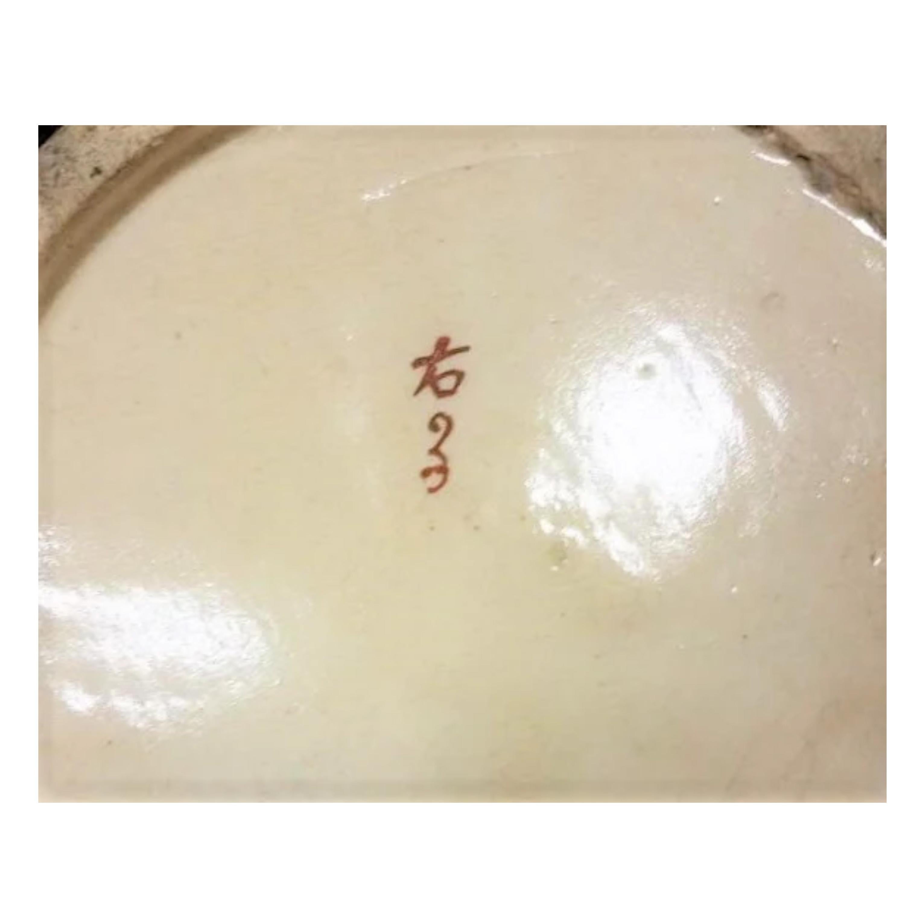 Coppia monumentale di vasi antichi in ceramica Satsuma giapponese del periodo Meiji 1900 in vendita 2