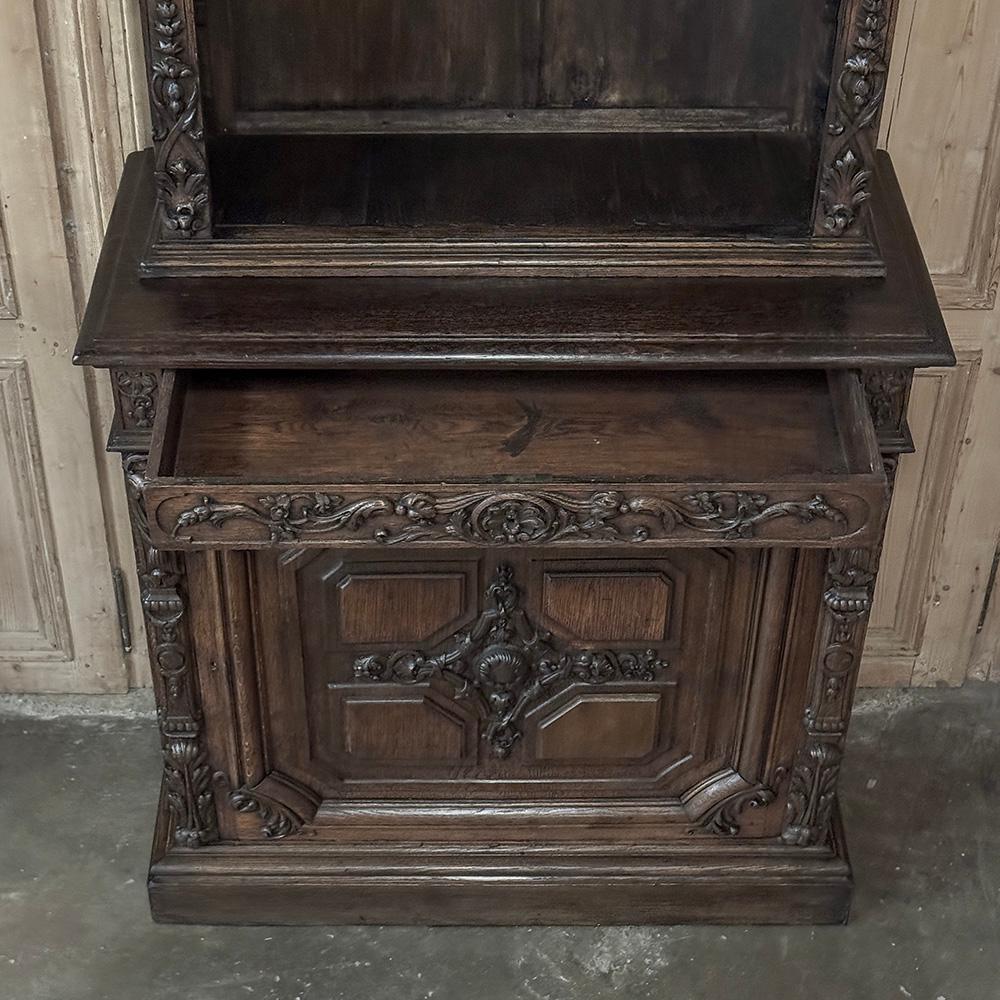 Pair of Monumental French 19th Century Louis XIV Style Bookcases ~ Bibliotheques For Sale 12