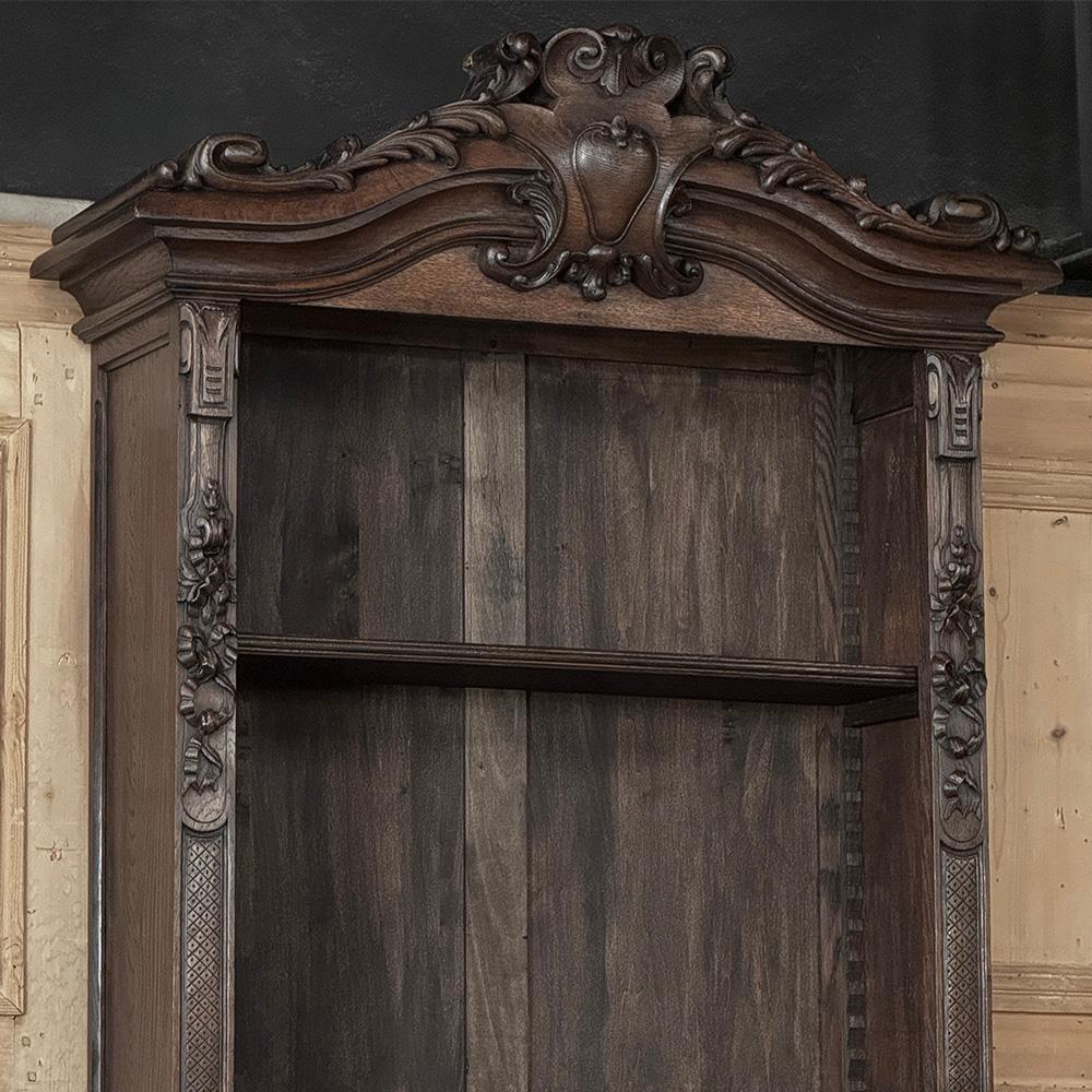 Pair of Monumental French 19th Century Louis XIV Style Bookcases ~ Bibliotheques In Good Condition For Sale In Dallas, TX