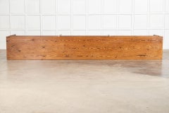 Pair Monumental French Monastery Pine Server Tables