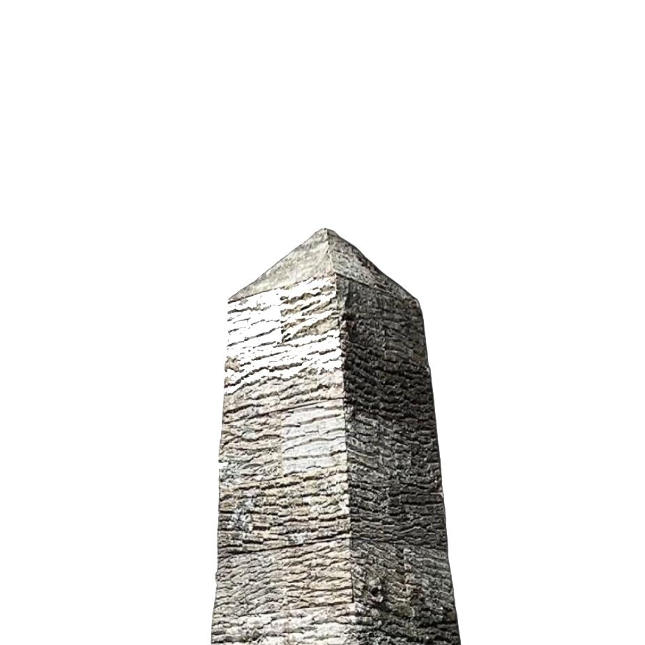 Hand-Crafted Pair Monumental Raleigh Adams Artisanal Obelisks 96