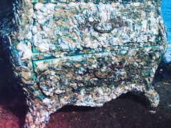 Paire de commodes Chaumiere de Coquillage de Patine des Caraibes