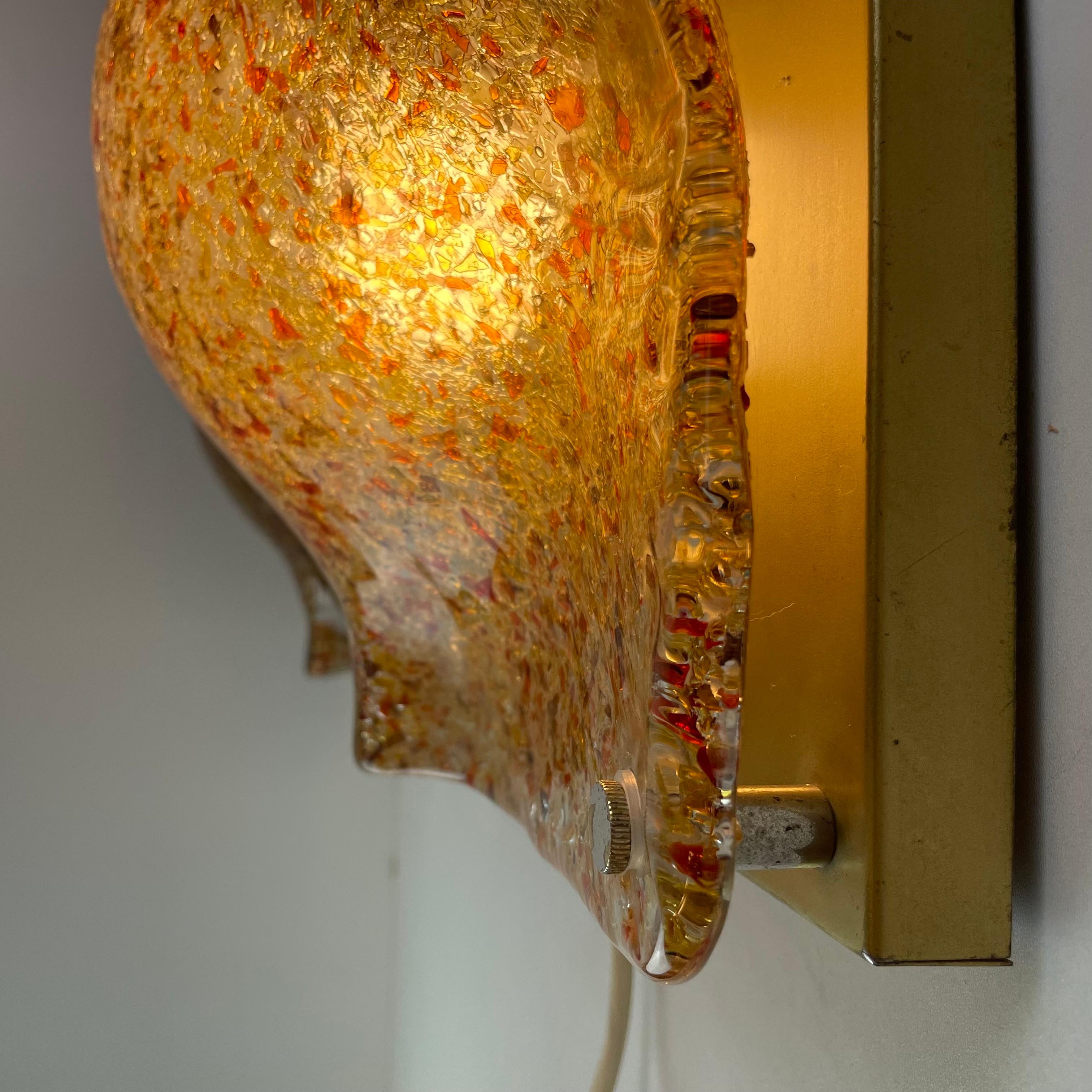 Paire de plafonniers ou appliques de Murano, 1970 en vente 4