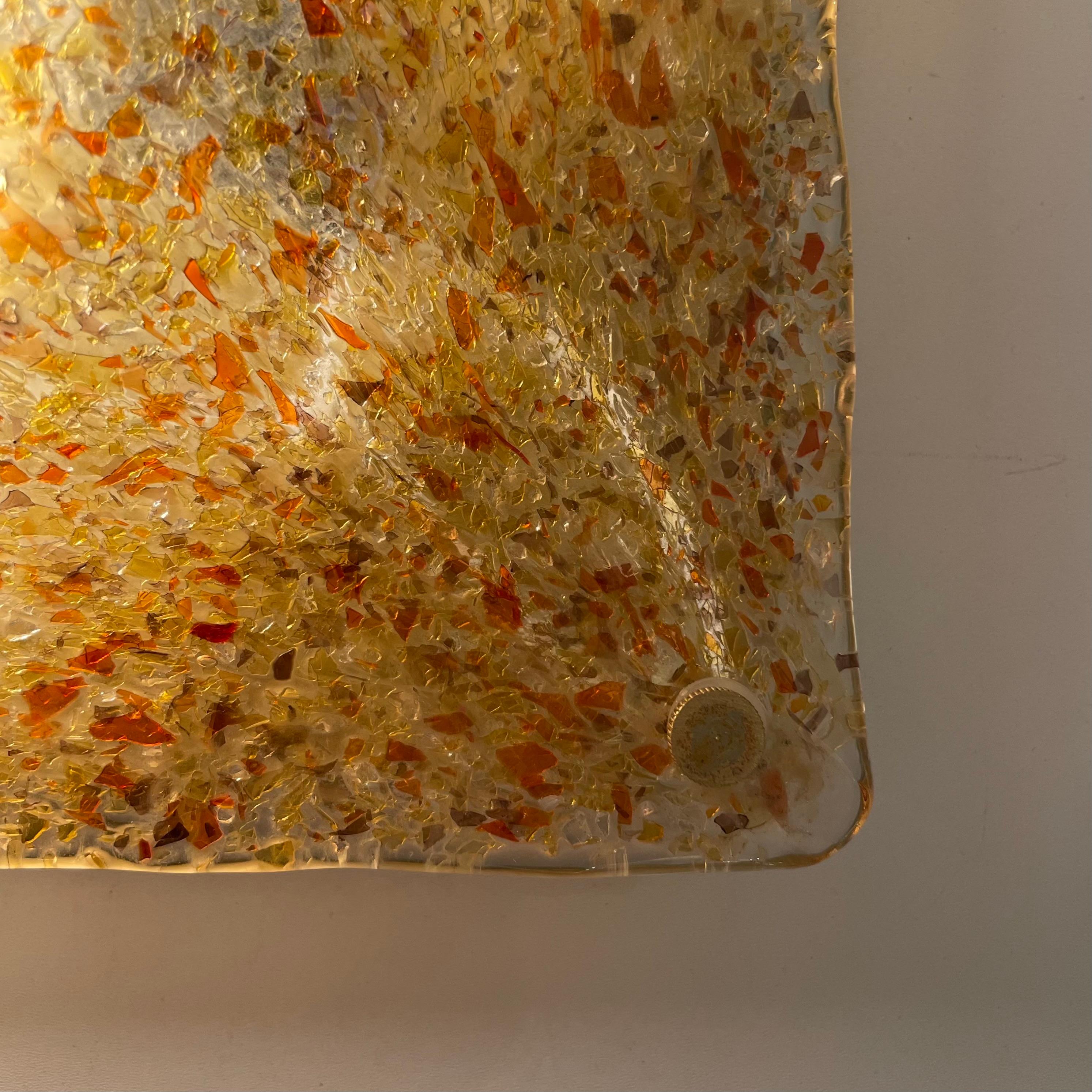 Paire de plafonniers ou appliques de Murano, 1970 en vente 12