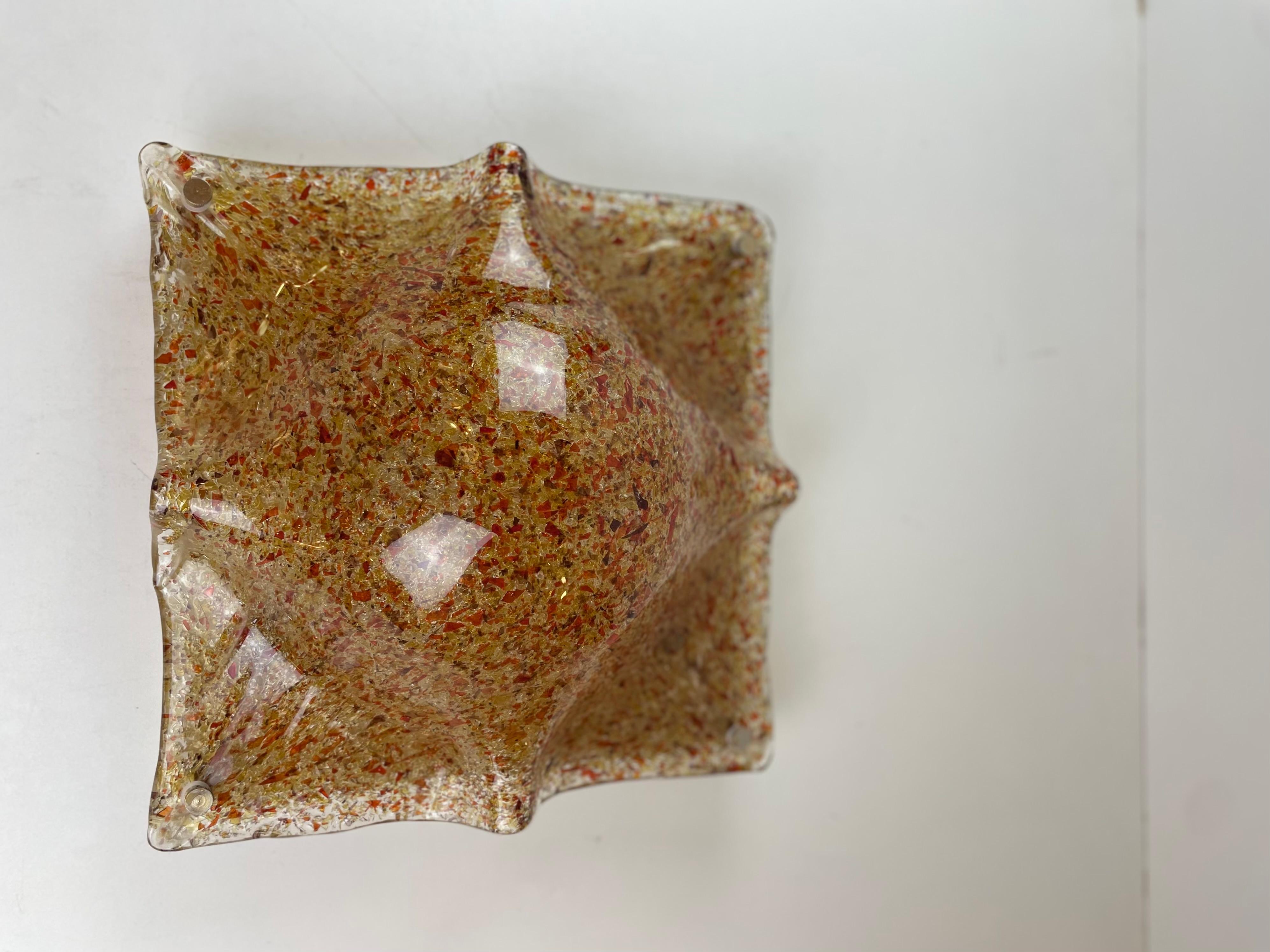 Paire de plafonniers ou appliques de Murano, 1970 en vente 1