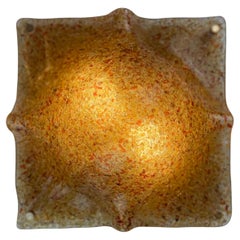 Coppia di lampade da soffitto o da parete di Murano, anni '70