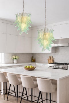Pair Murano Chandeliers