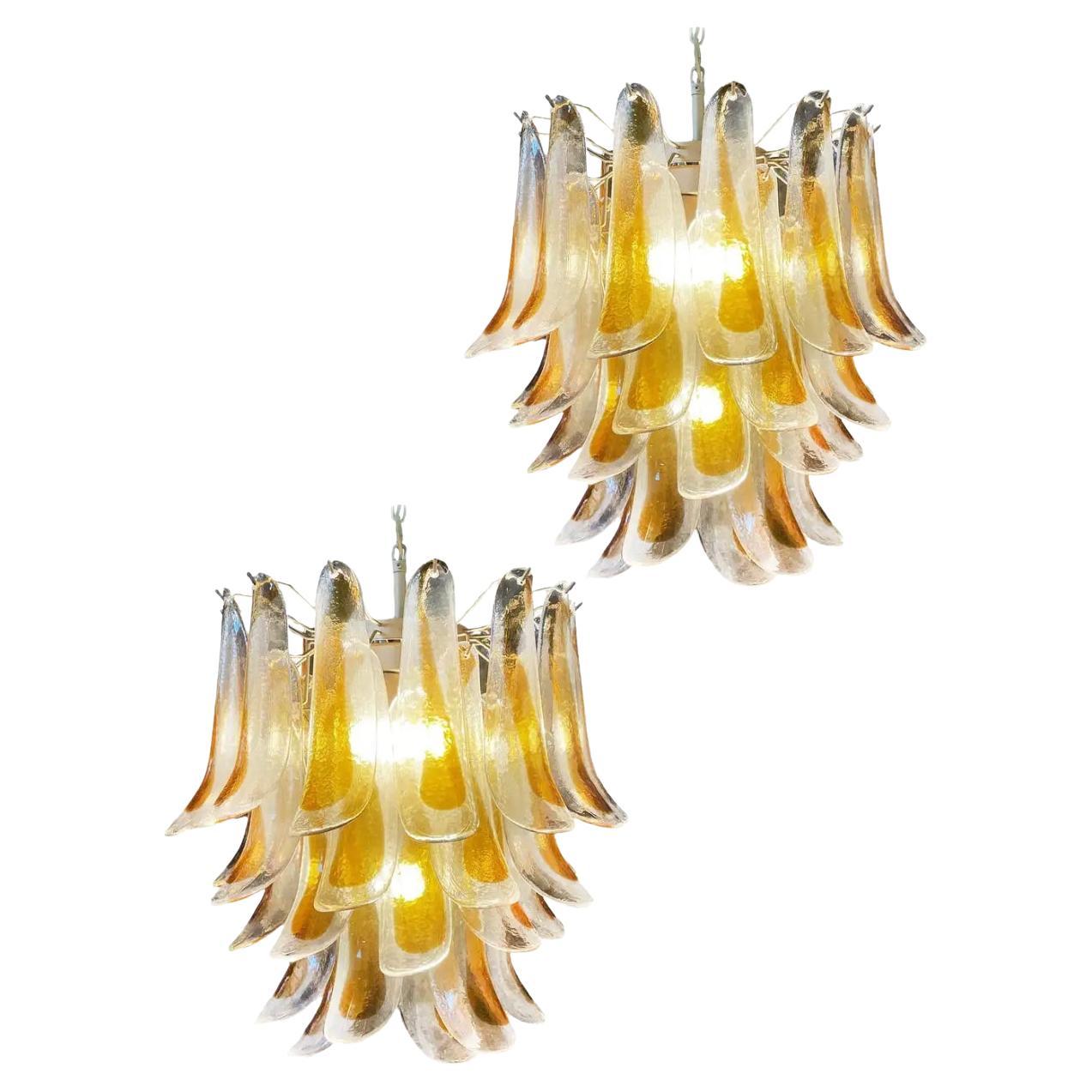 Pair Murano Chandeliers