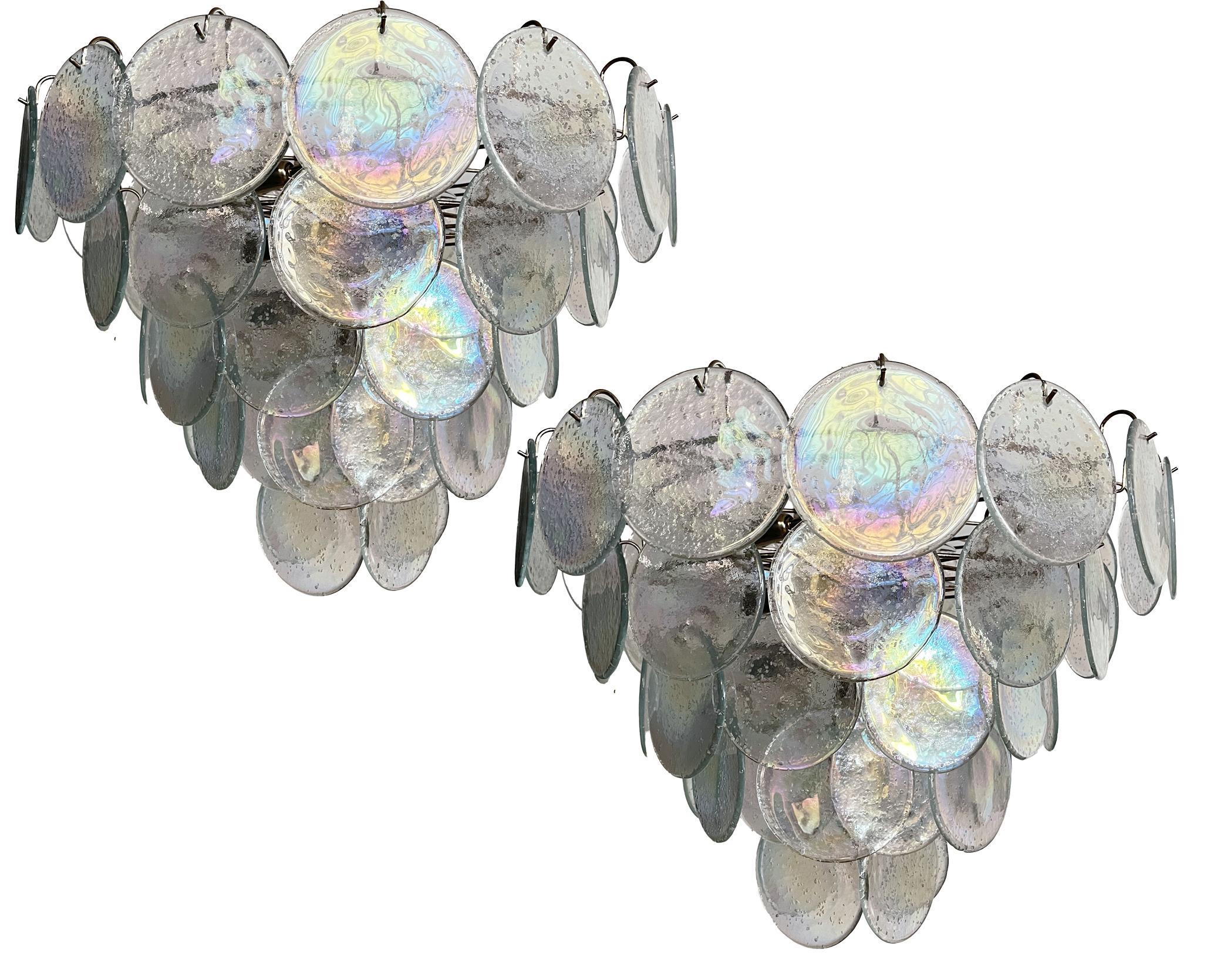Pair Murano Chandeliers
