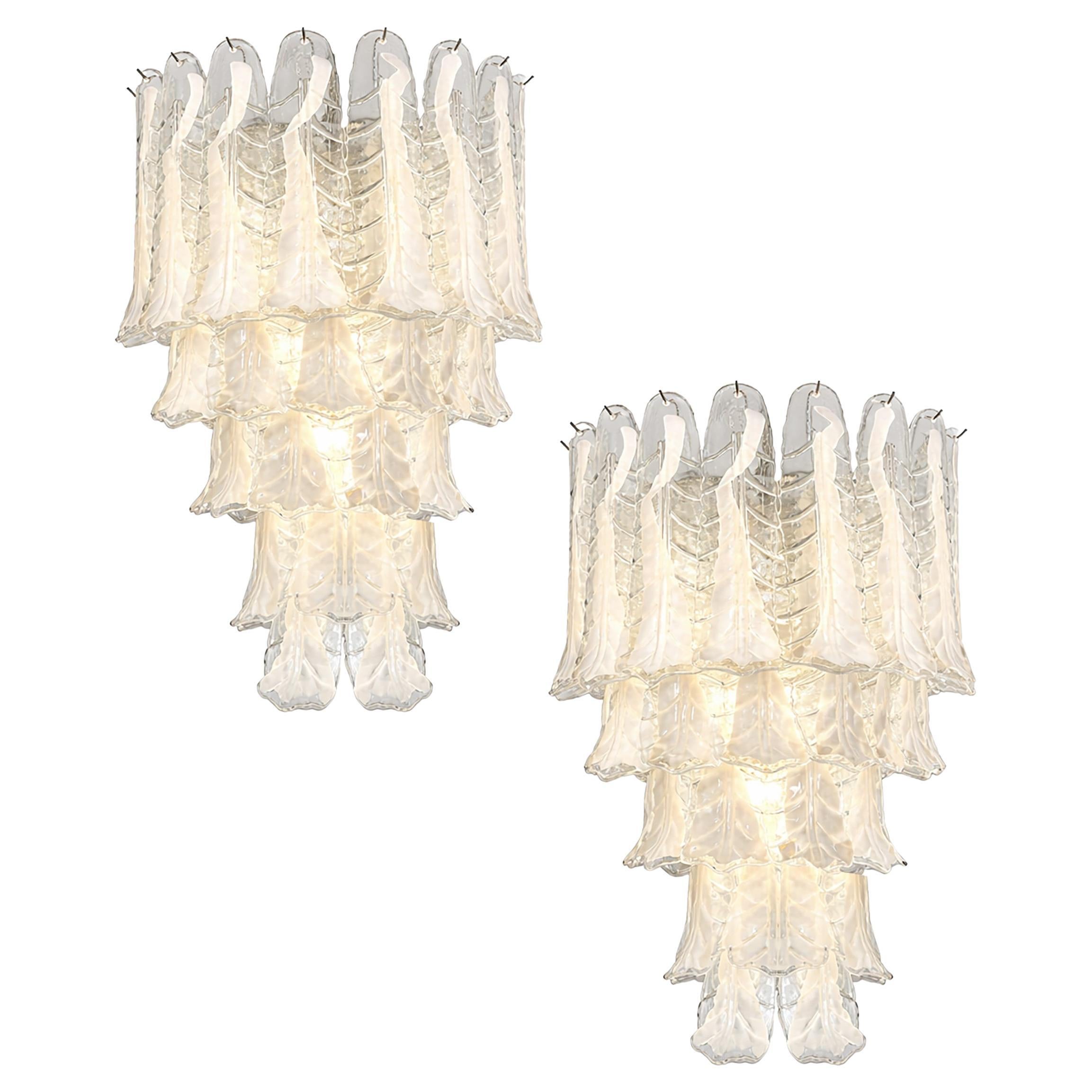 Pair Murano Chandeliers