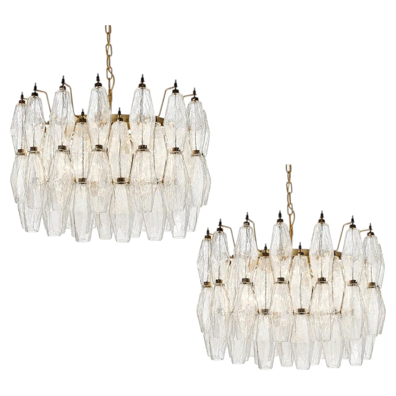 Pair Murano Chandeliers For Sale
