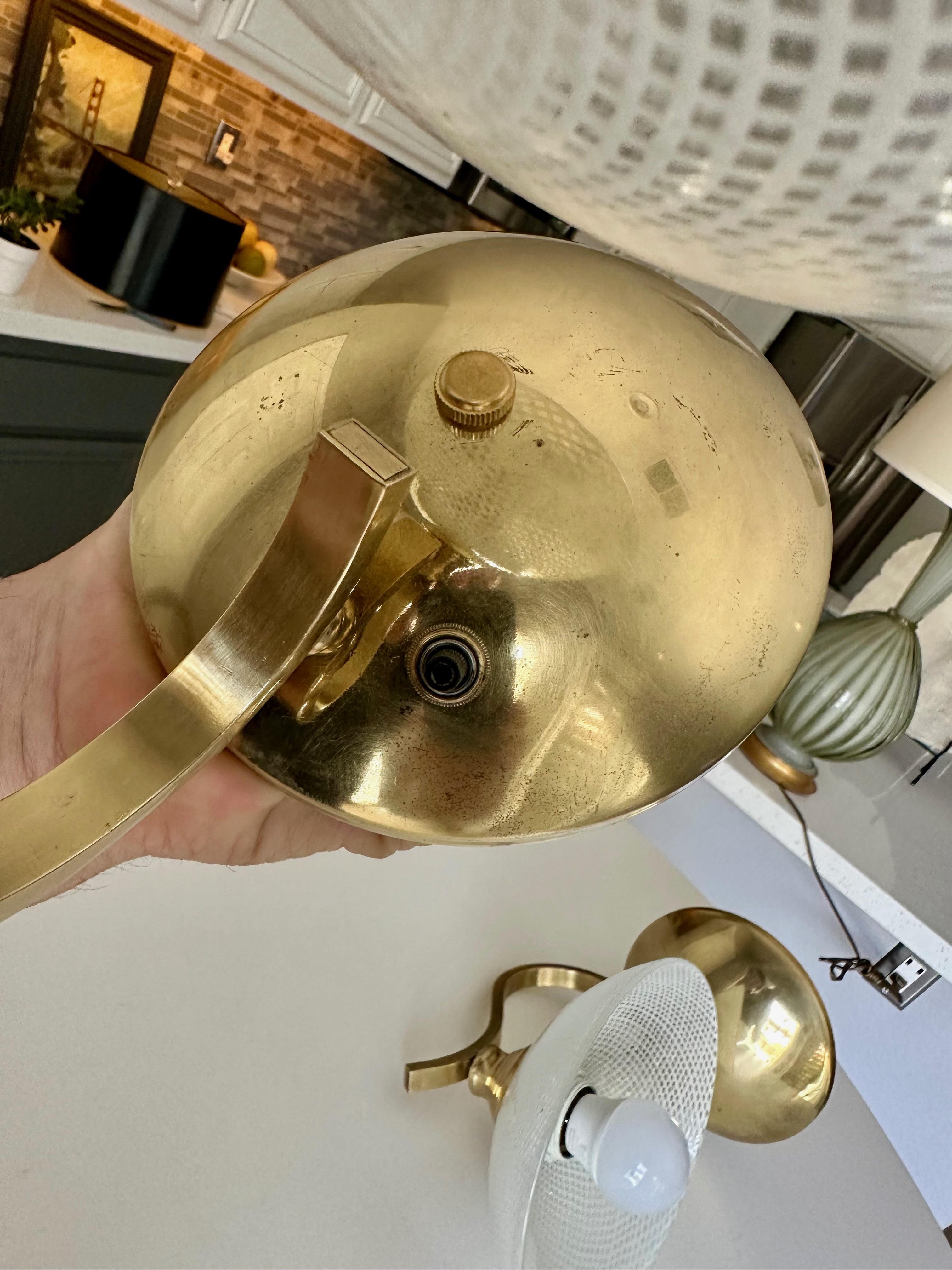 Coppia di lampade in vetro di Murano Deco Mezza Filigrana in vendita 9
