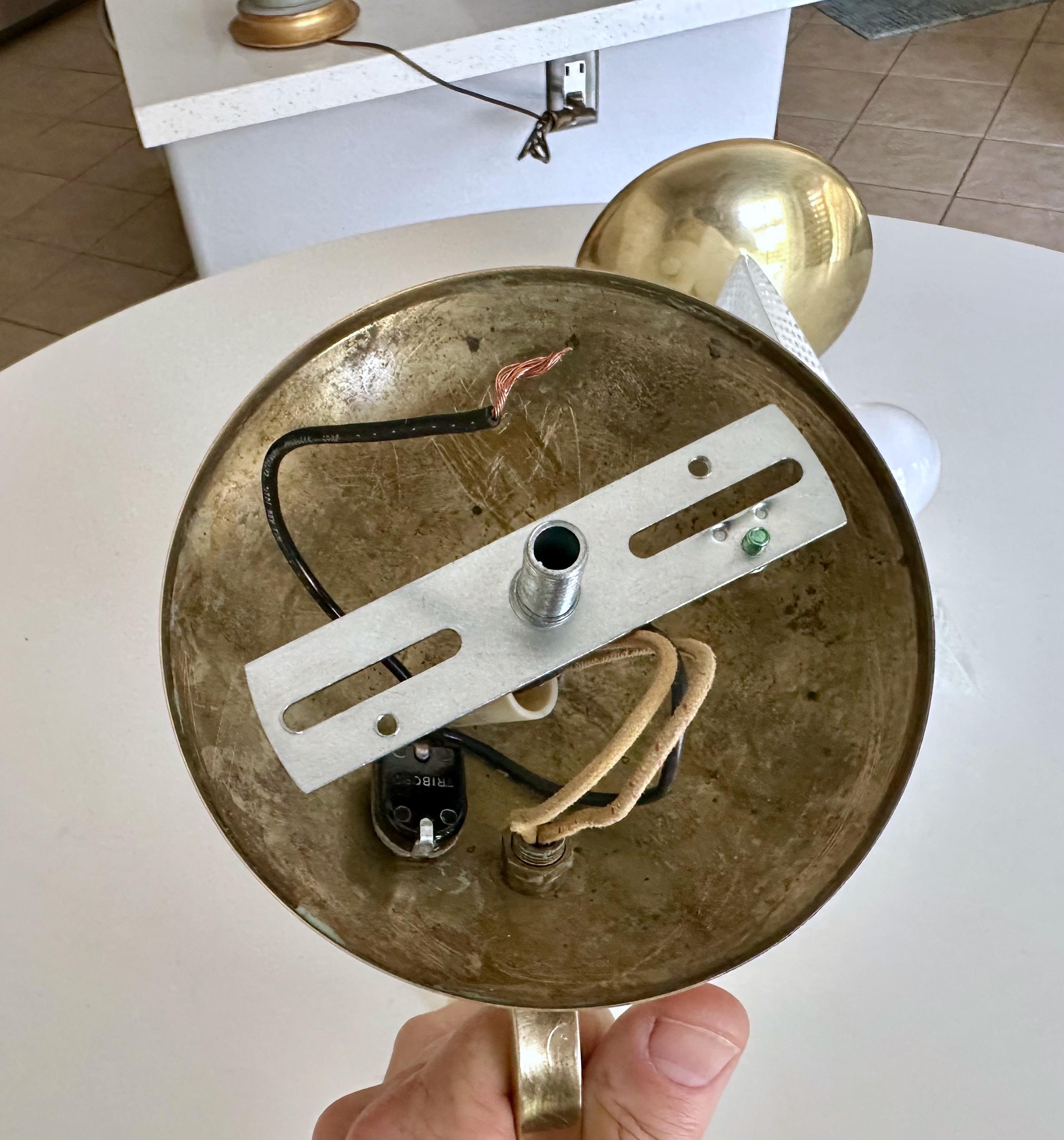 Coppia di lampade in vetro di Murano Deco Mezza Filigrana in vendita 10
